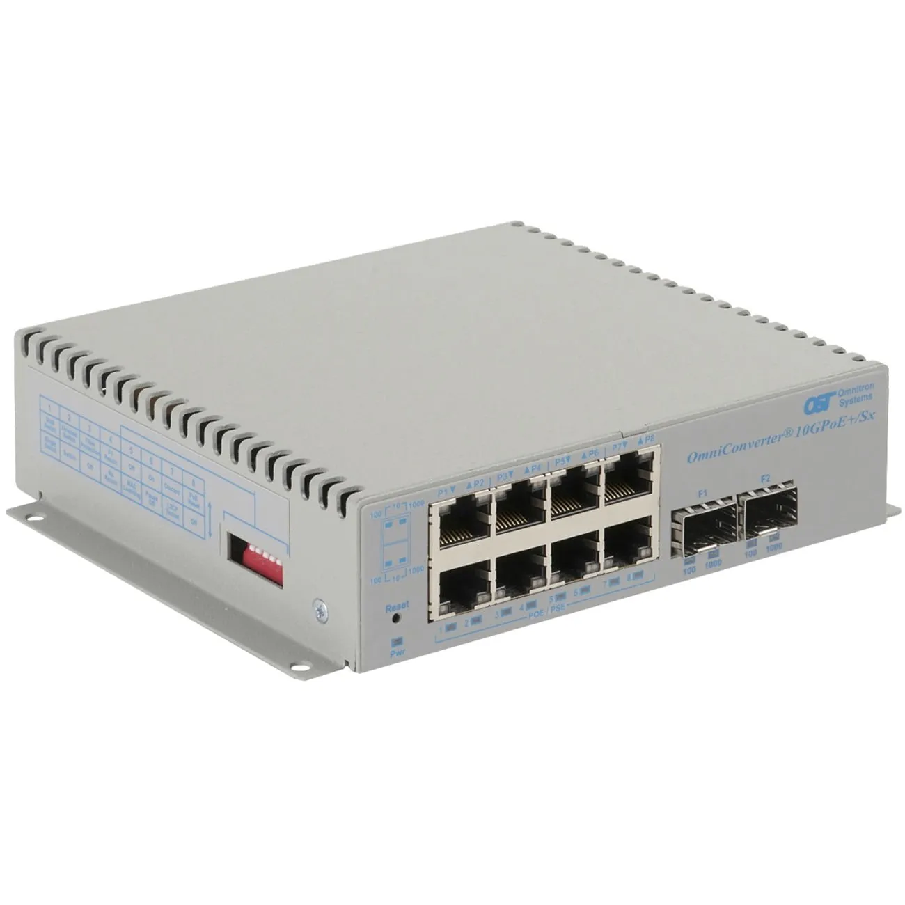 Omnitron Systems 9581-0-28-9W — OMNICONVERTER 10GPOE+/SX DC WT