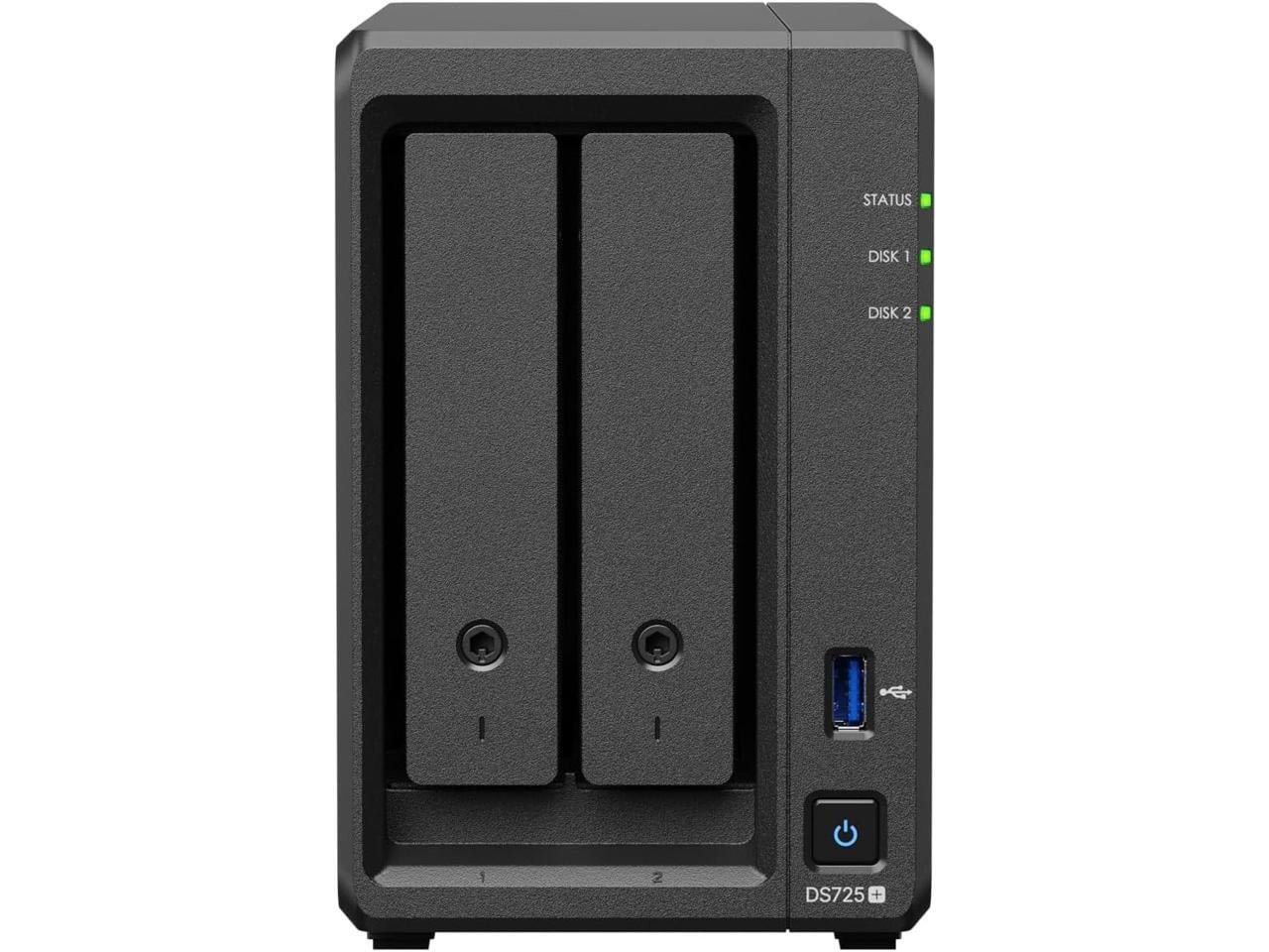 Synology DS725+ — Synology NAS DS725+ 2-Bay DiskStation with No Drives