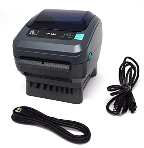 Zebra ZP450-0501-0006A — ZEBRA ZP 450 LABEL THERMAL MONOCHROME BAR CODE PRINTER - BLACK