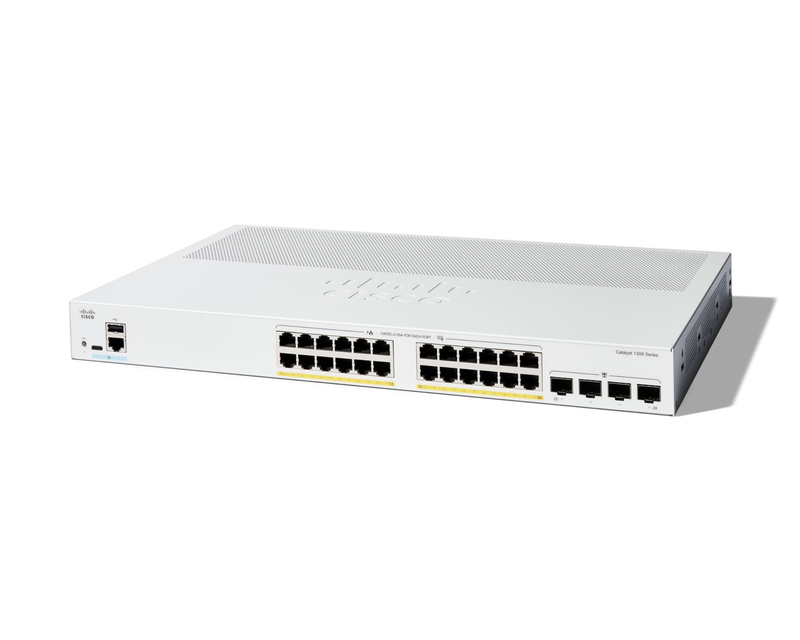 Cisco C1300-24P-4G-RF — CATALYST 1300 24-PORT GE, POE, 4X1G SFP REMANUFACTURED