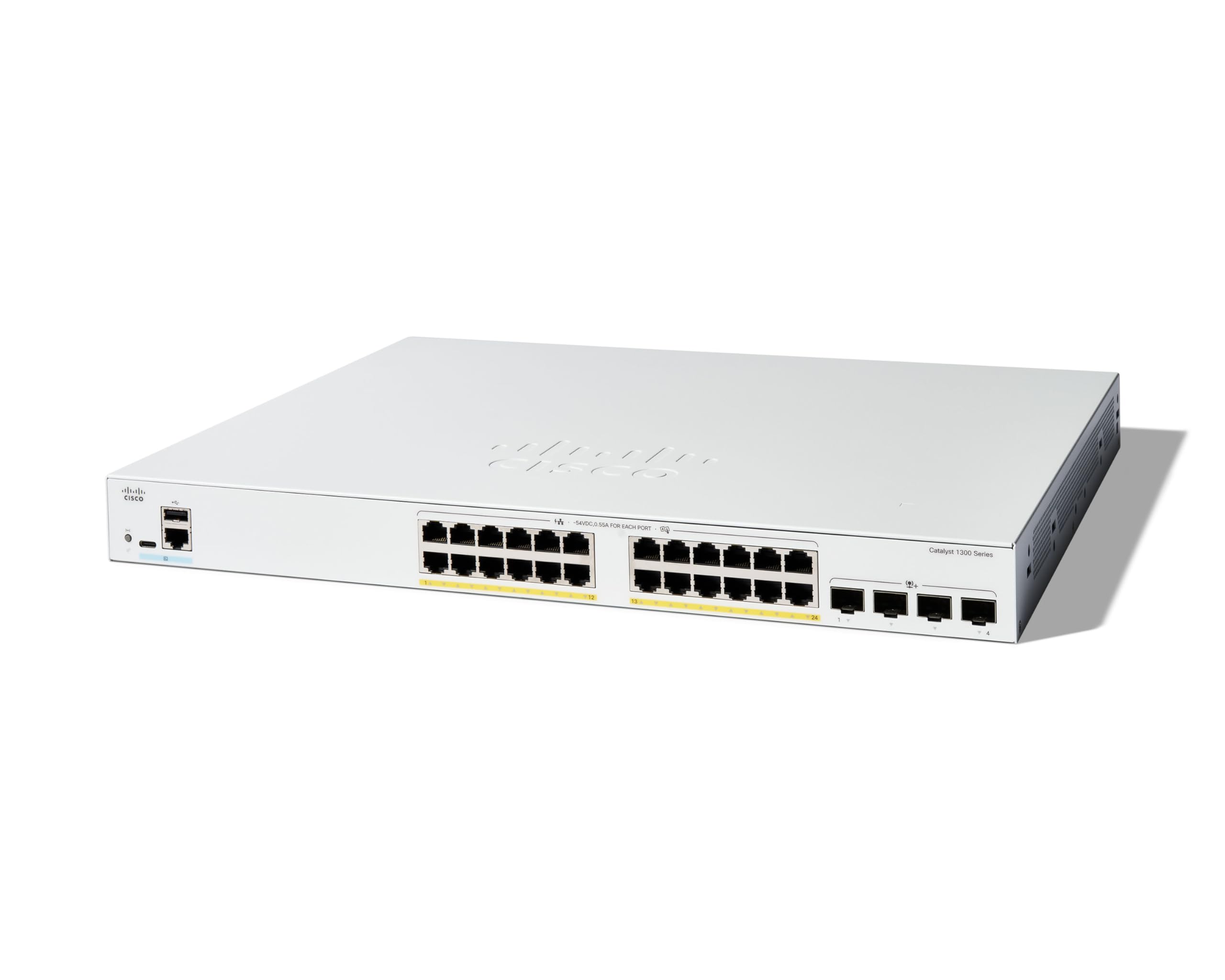Cisco C1300-24FP-4X-RF — CATALYST 1300 24-PORT GE, FULL POE, 4X10GSFP+ REMANUFACTURED