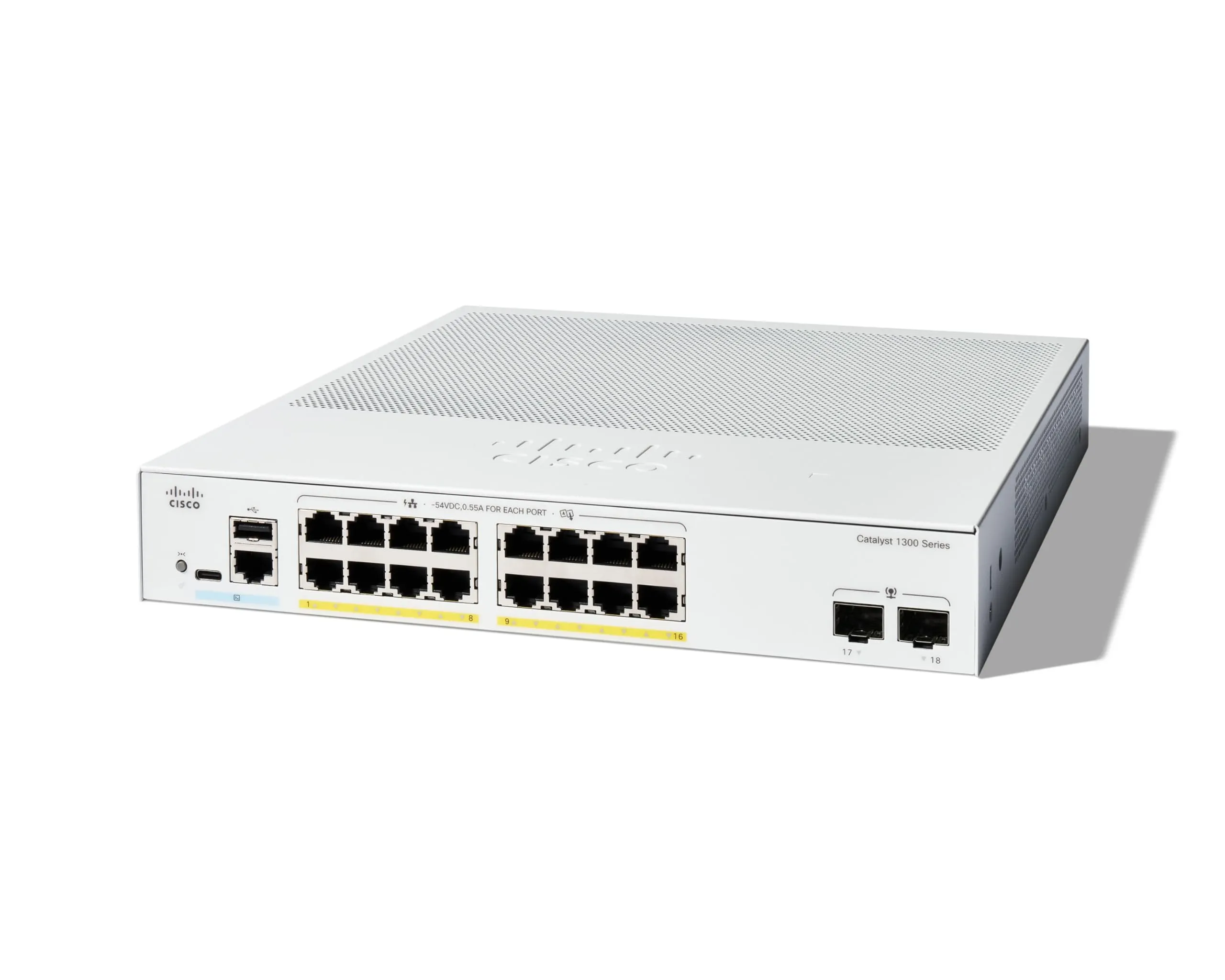 Cisco C1300-16FP-2G-RF — CATALYST 1300 16-PORT GE, FULL POE, 2X1G SFP REMANUFACTURED