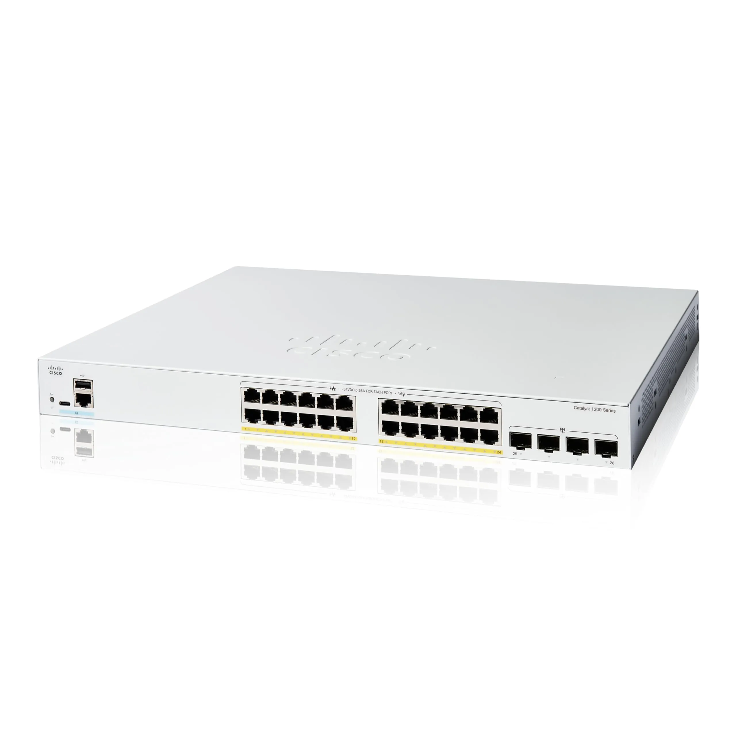 Cisco C1200-24FP-4G-RF — CATALYST 1200 24-PORT GE, FULL POE, 4X1G SFP REMANUFACTURED