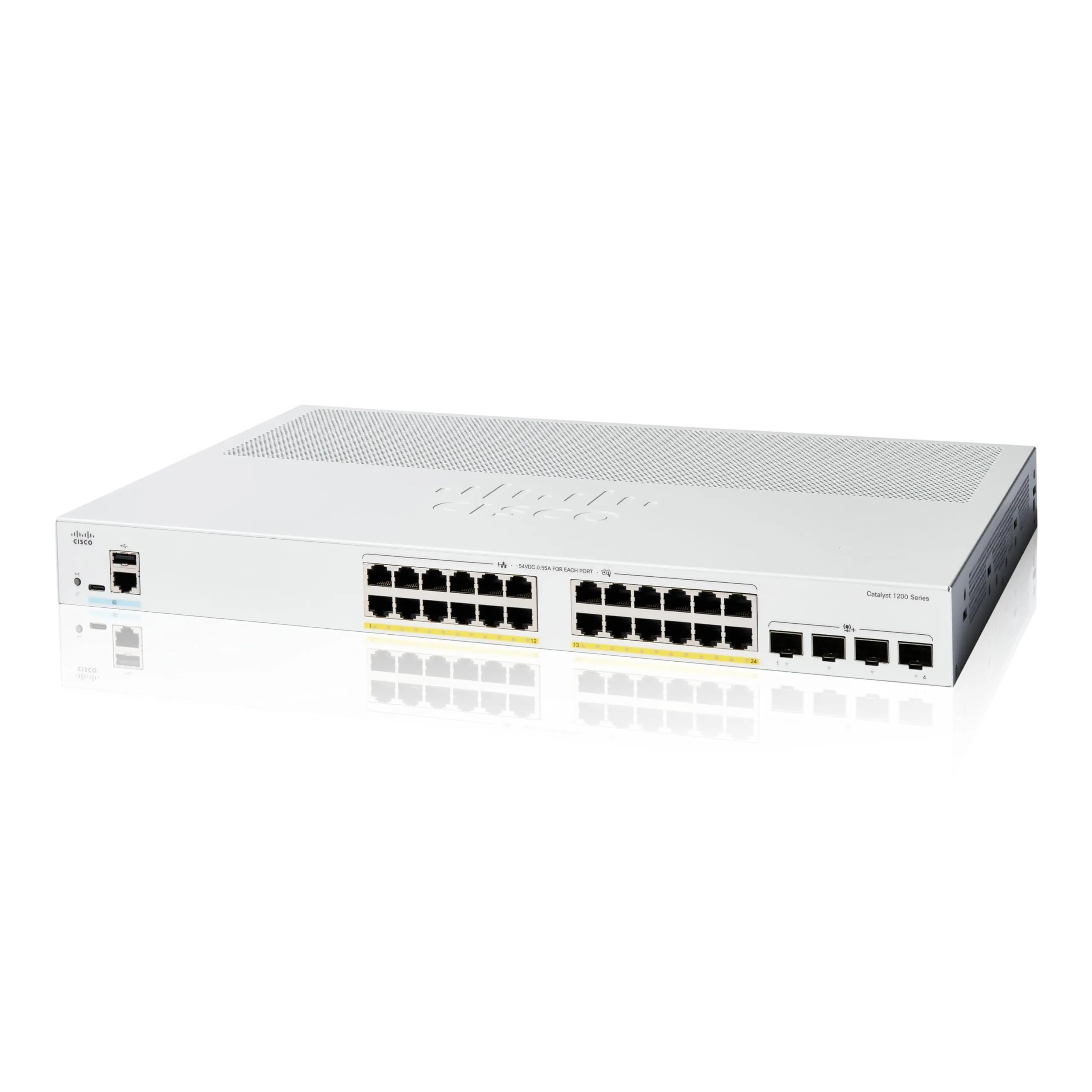 Cisco C1200-24P-4X-RF — CATALYST 1200 24-PORT GE, POE, 4X10G SFP+ REMANUFACTURED