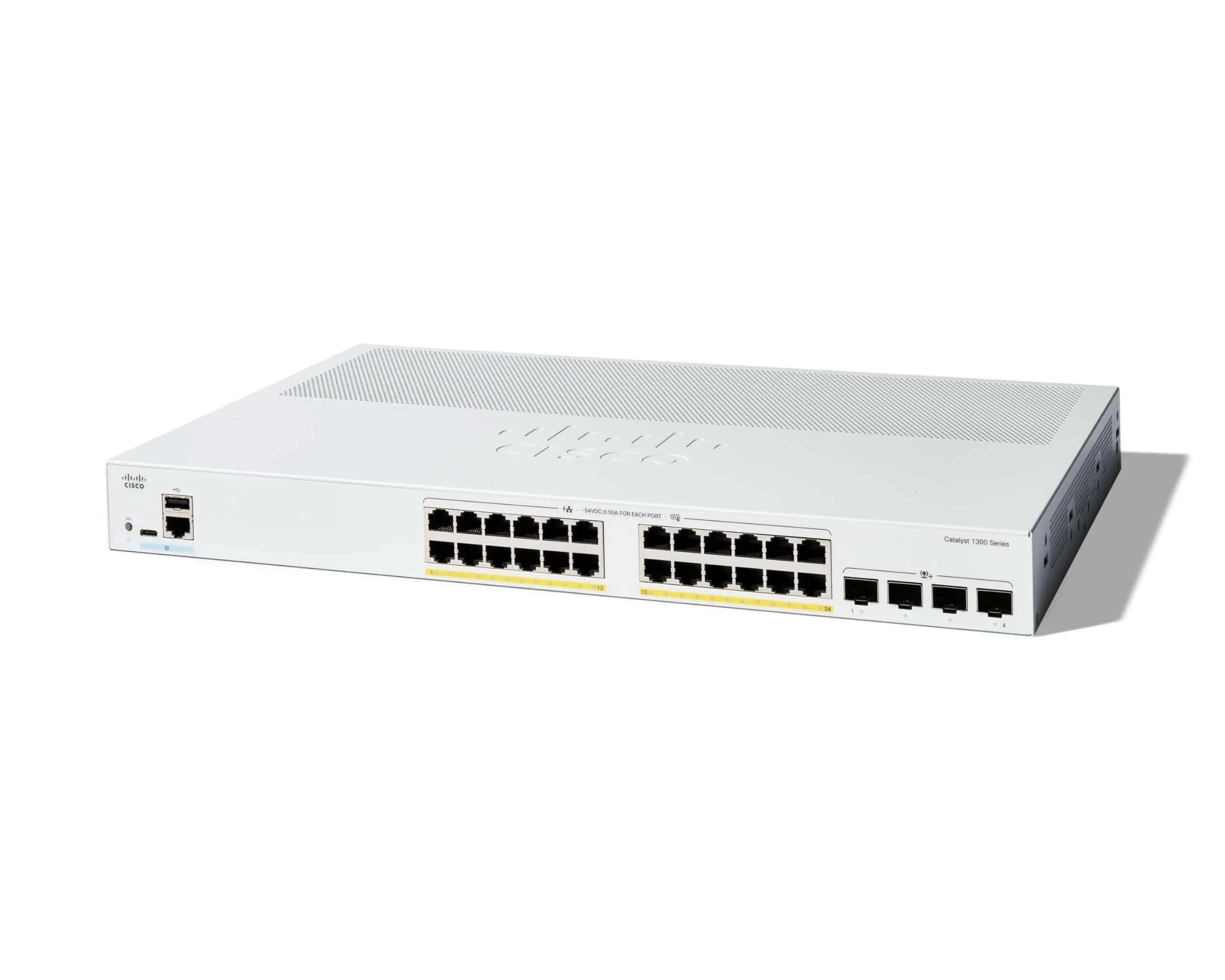 Cisco C1300-24P-4X-RF — CATALYST 1300 24-PORT GE, POE, 4X10G SFP+ REMANUFACTURED