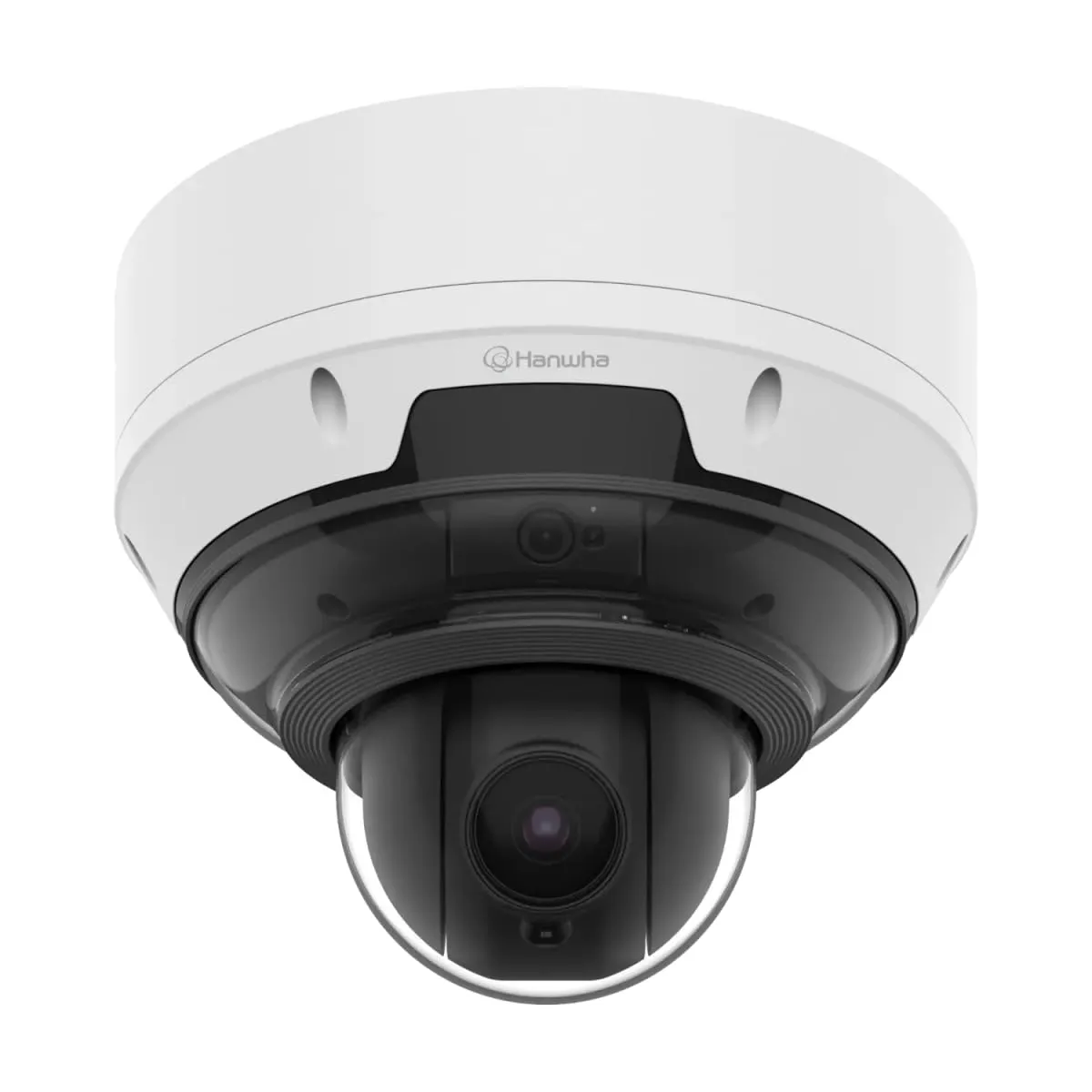 Hanwha PNM-C19183RVTP — WISENET P SERIES NETWORK VANDAL OUTDOOR MULTI-DIRECTIONAL CAMERA, 3CH X 5MP @ 30