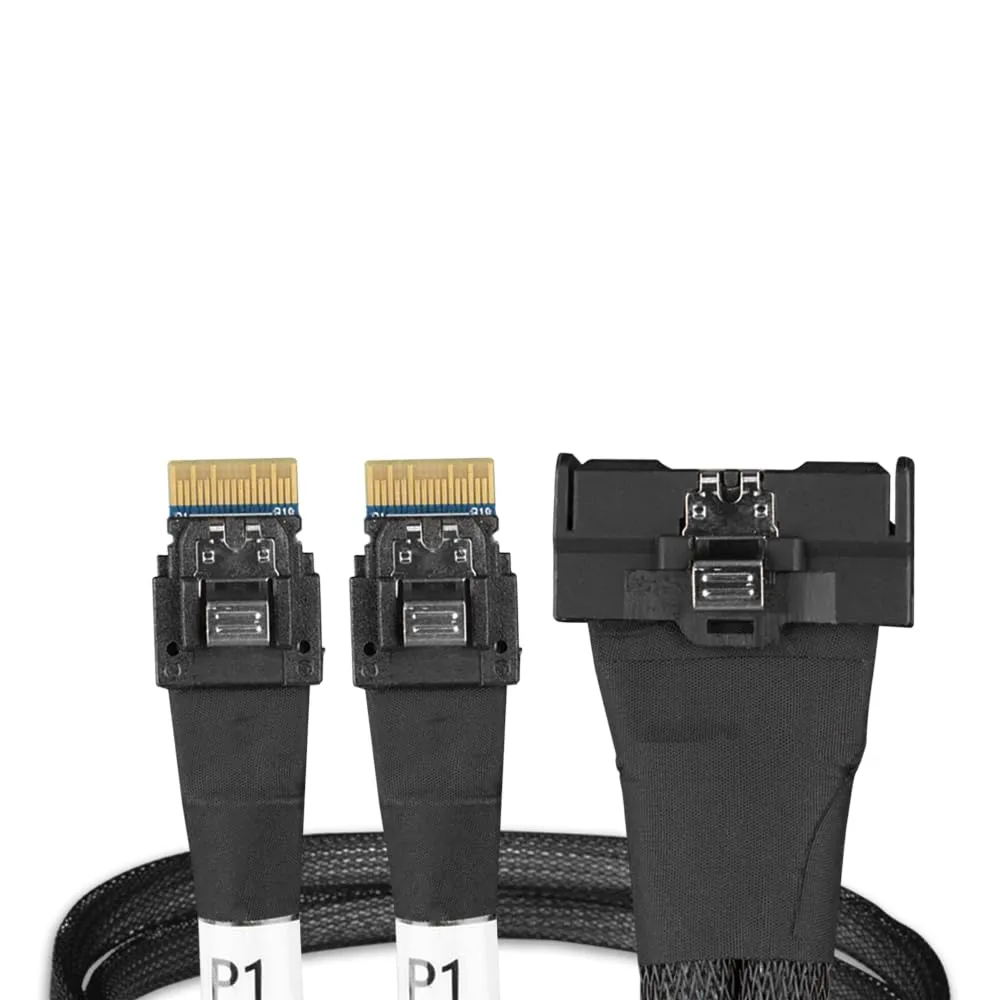 Icy Dock MB310L-B — SlimSAS 4i SFF-8654 0.5M Cable