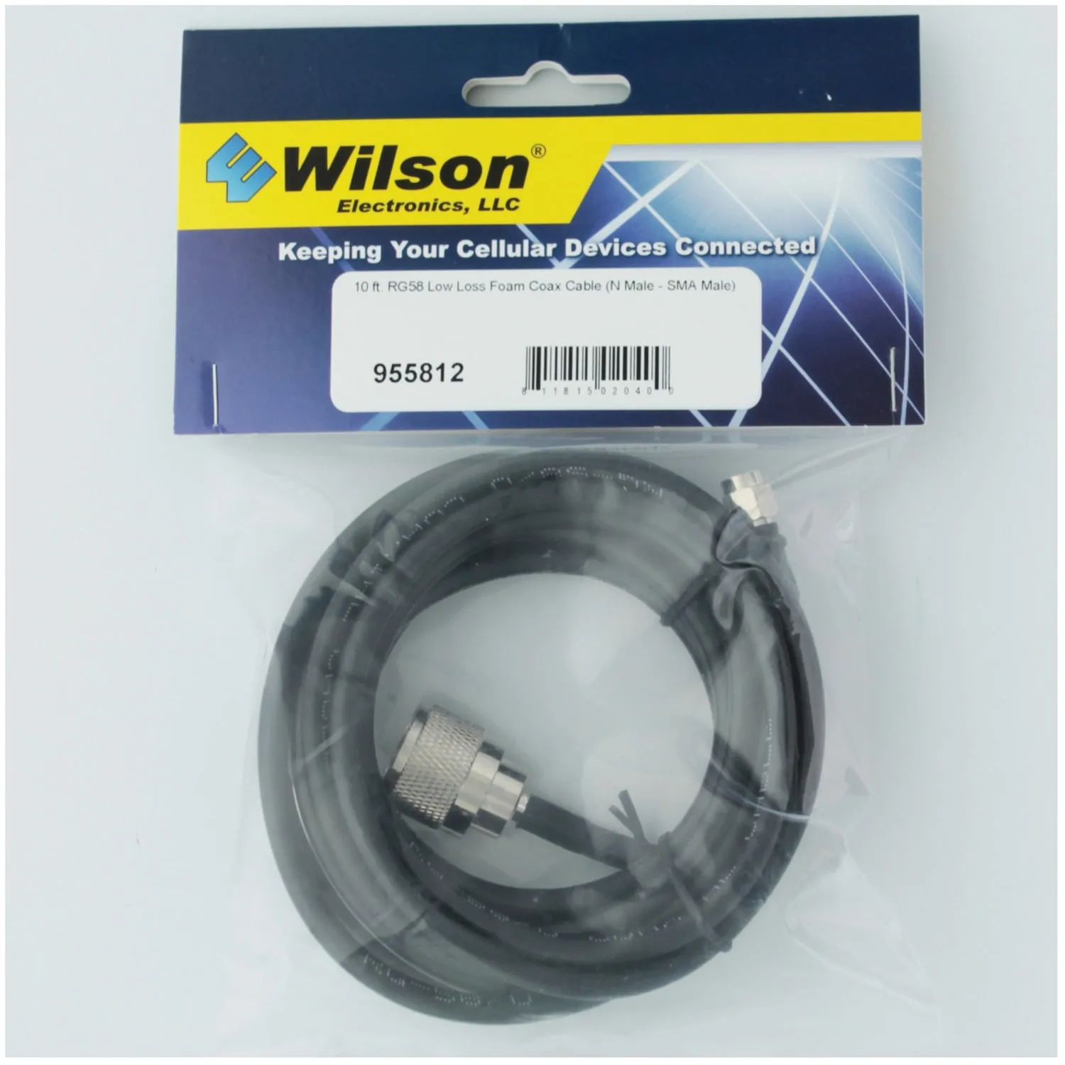 Wilson Electronics 955812 — 10 ft. RG58 N Male SMA Male
