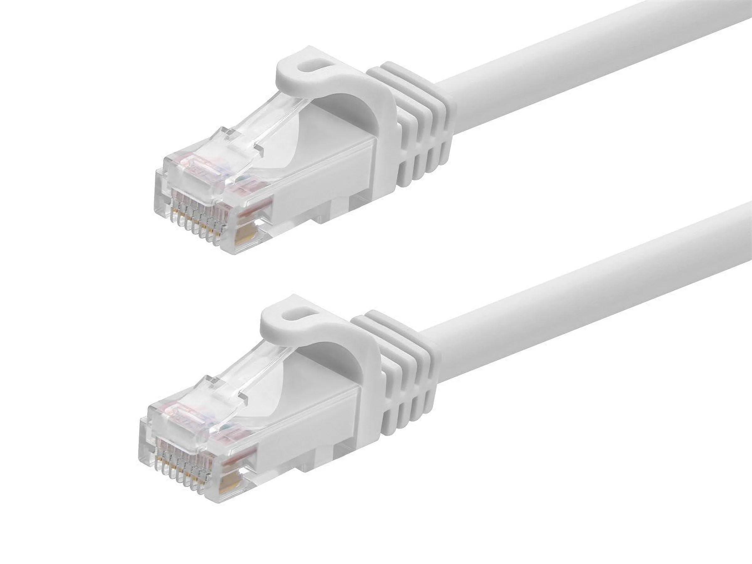 Monoprice 43345 — MONOPRICE CAT6 7FT WHITE 12-PK PATCH CABLE_ UTP_ 24AWG_ 550MHZ_ PURE BARE COPPER