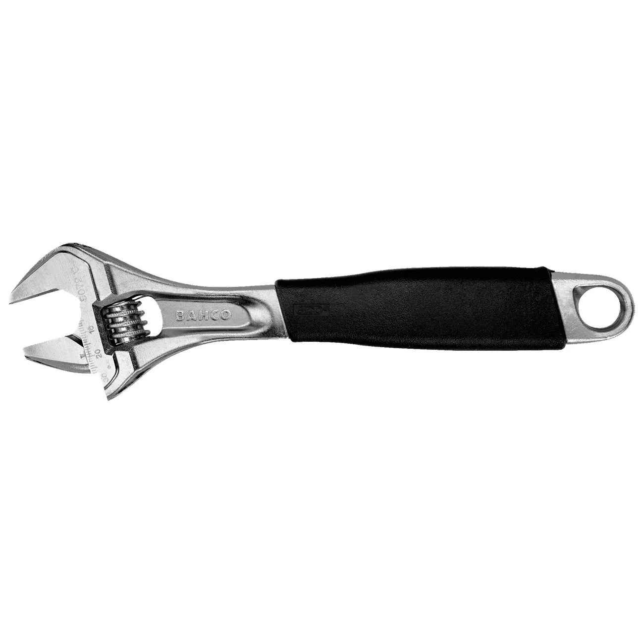 BAHCO BAH9073RCUS — Bahco 12" ERGO(TM) Rubber Handle Central Nut Adjustable Wrench with Chrome Finish