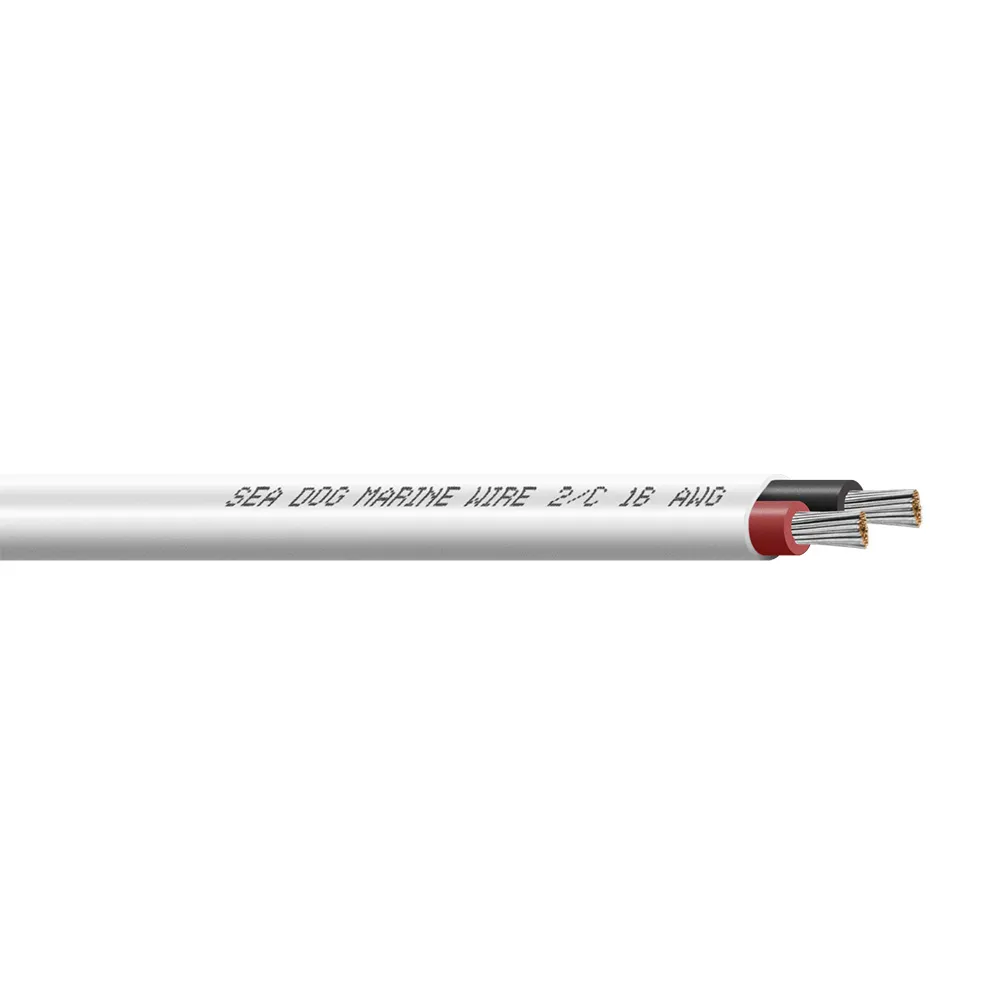 SeaDog 8018202 — Sea-Dog 18/2 AWG Flat Duplex Wire - Red/Black - 100'