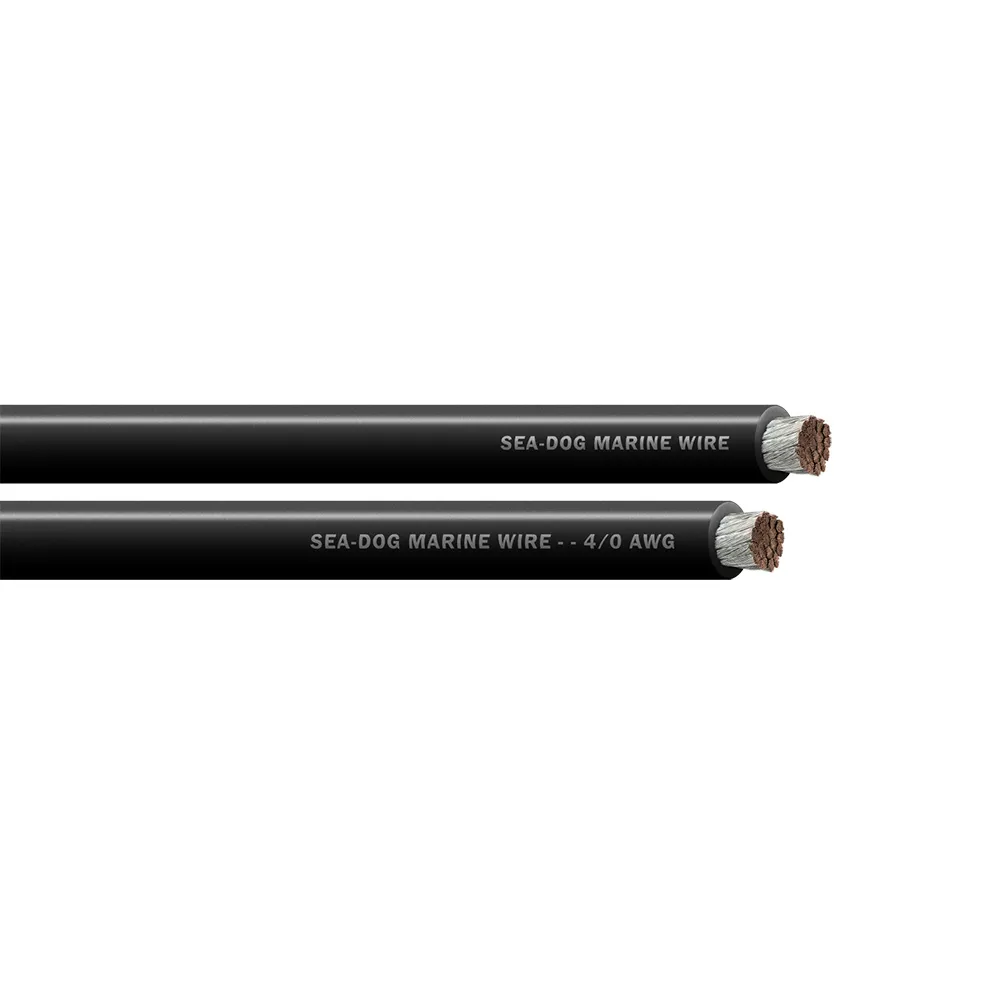 SeaDog 8041010 — Sea-Dog 4/0 AWG Black Battery Cable - 25'
