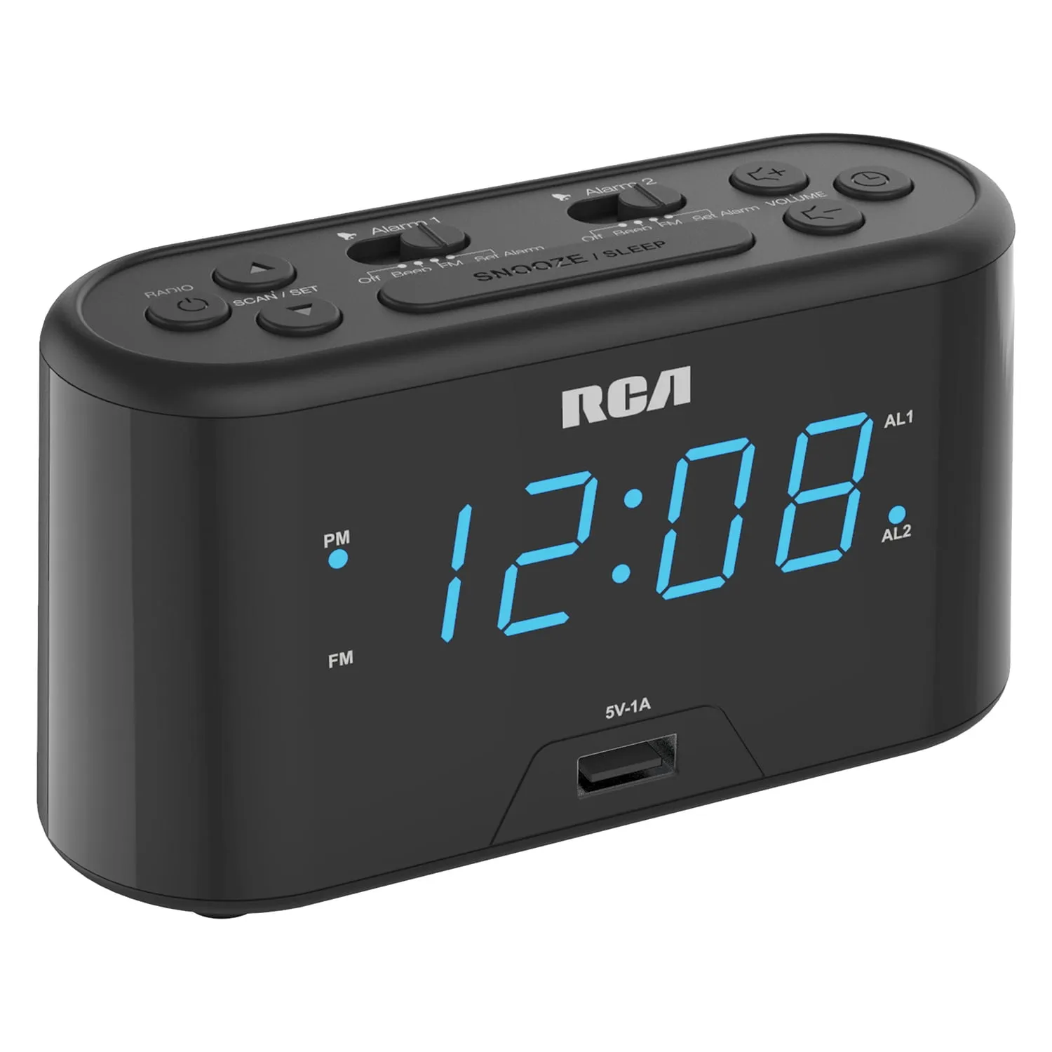 RCA RC571 — DIGITAL CLOCK RADIO W/USB