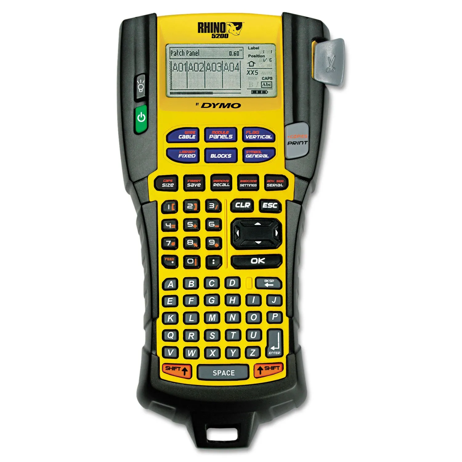 DYMO 1755749 — DYMO RHINO INDUSTRIAL 5200 LABEL MAKER - LABEL PRINTER - THERMAL TRANSFER - MONO