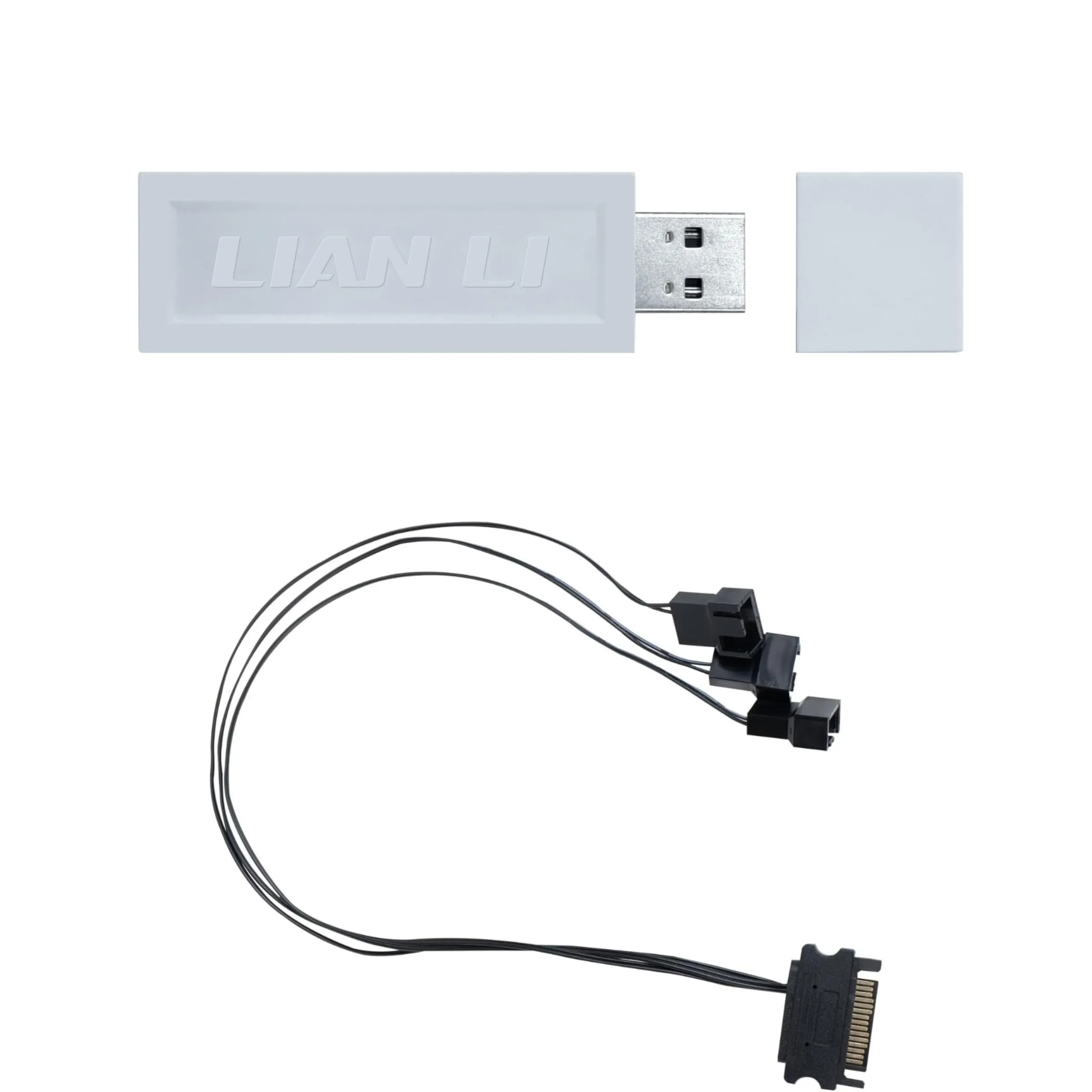LIANLI RF-T-W.02 — Lian Li UNI Fan L-Wireless Controller for Computer Fans, Works with SL-Infinity Wireless, CL Wireless, SL & TL Wireless, Strimer Wireless, and Hydroshift II - White
