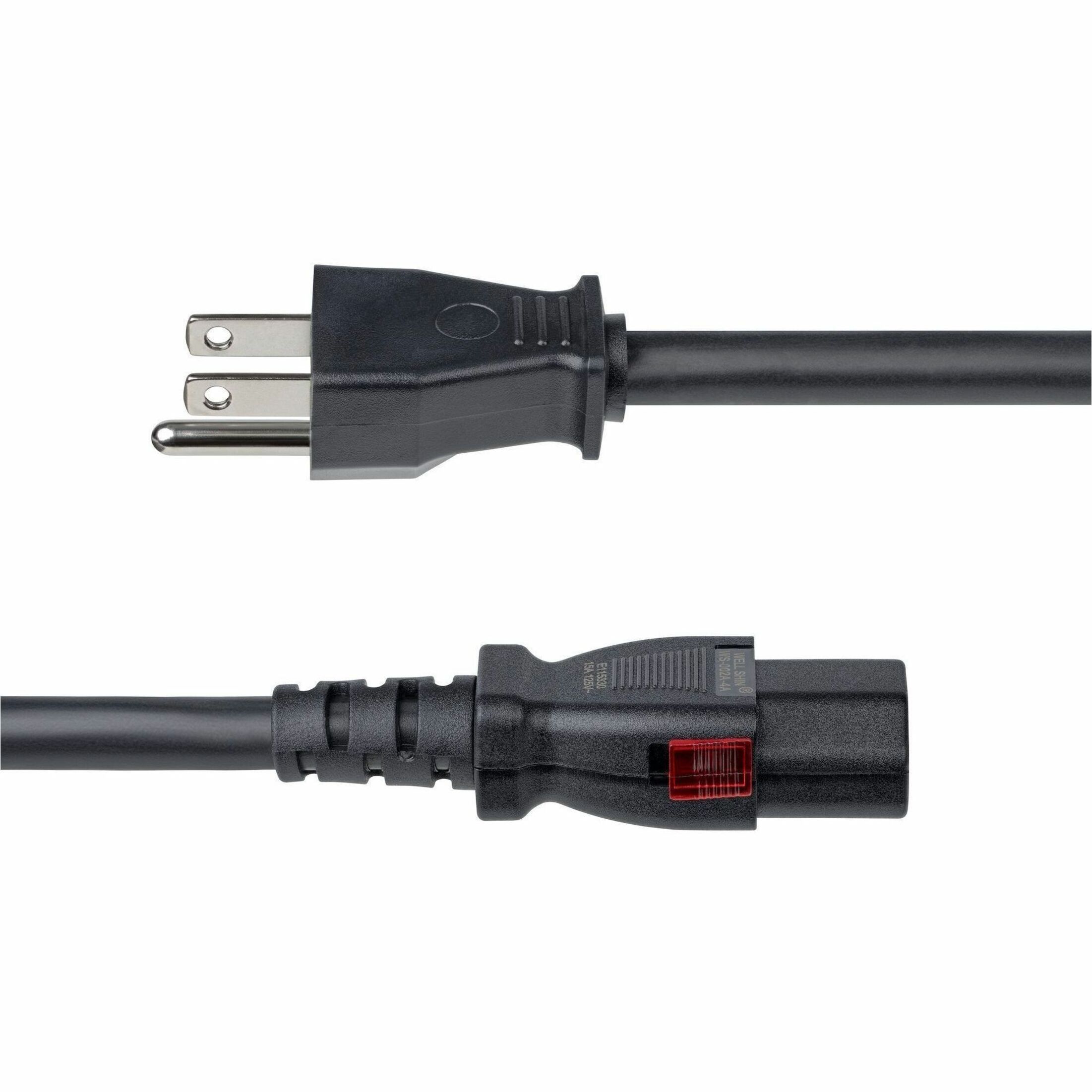 STARTECH 15FT-LC15A-POWERCORD — 15FT HEAVY DUTY POWER CORD W/NEMA 5-15P AND LOCKING IEC 60320 C13 CONNECTORS; 12
