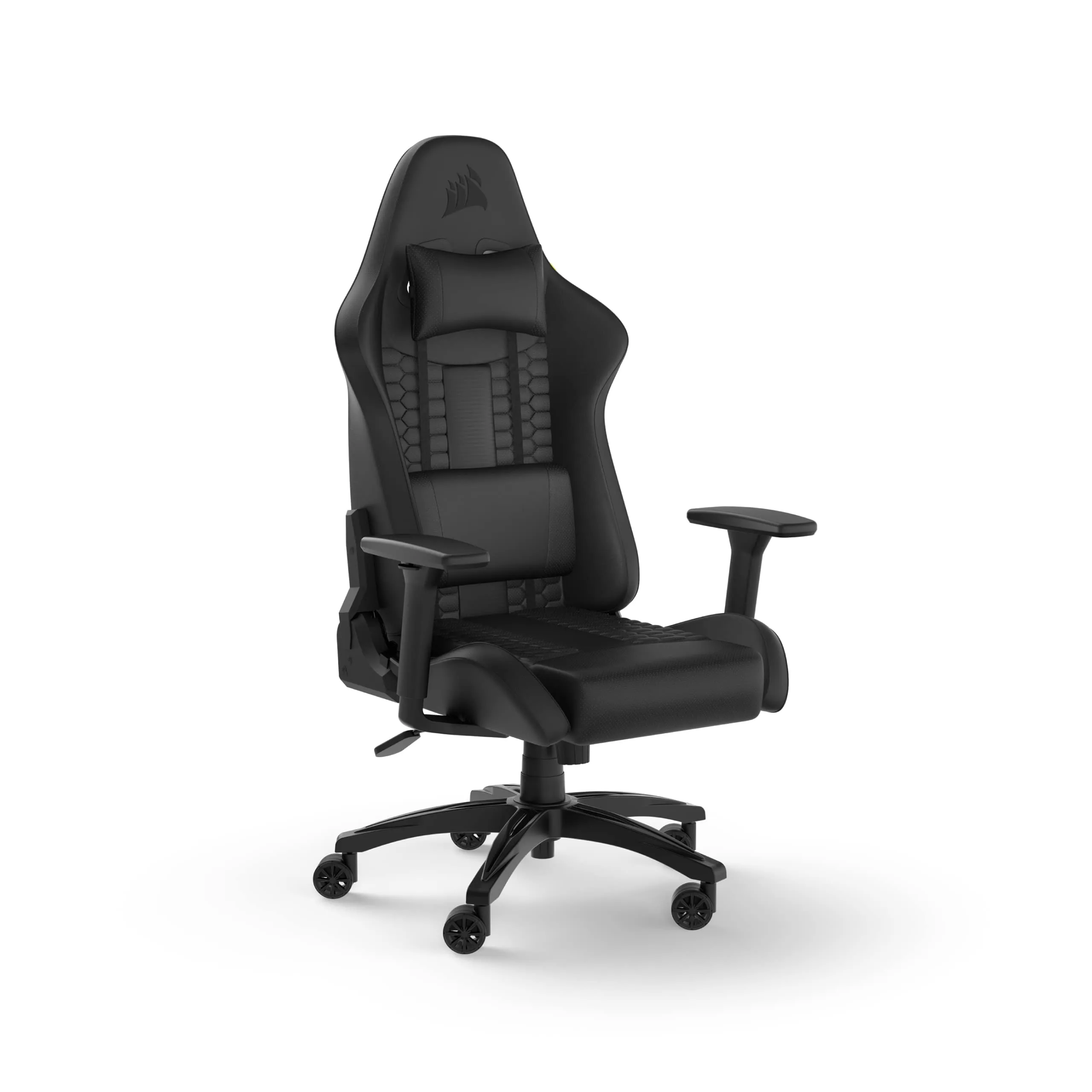 Corsair CF-9010050-WW — CORSAIR TC100 RELAXED - LEATHERETTE GAMING CHAIR, BLACK/BLACK
