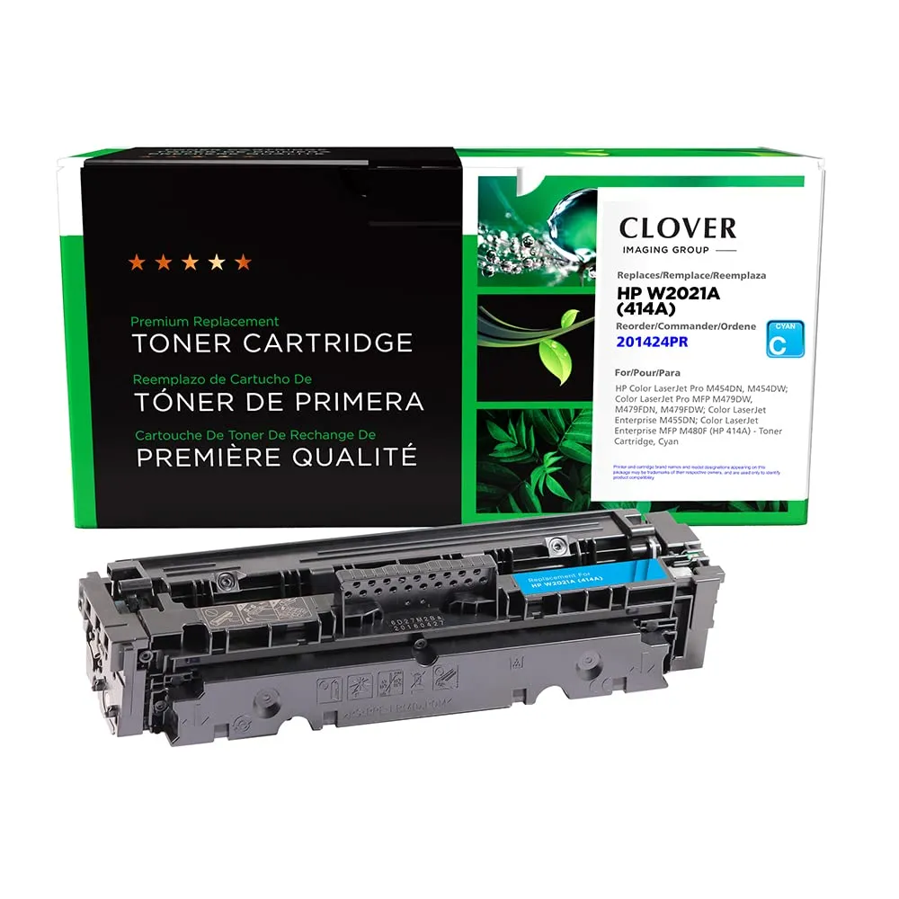 CIG 201424PR — CLOVER IMAGING REMAN FOR HP W2021A 414A CYAN NOT FOR MPS USE DOES NOT INCLUDE TO