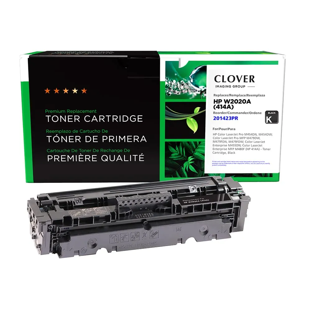 CIG 201423PR — CLOVER IMAGING REMAN FOR HP W2020A 414A BLACK NOT FOR MPS USE DOES NOT INCLUDE T