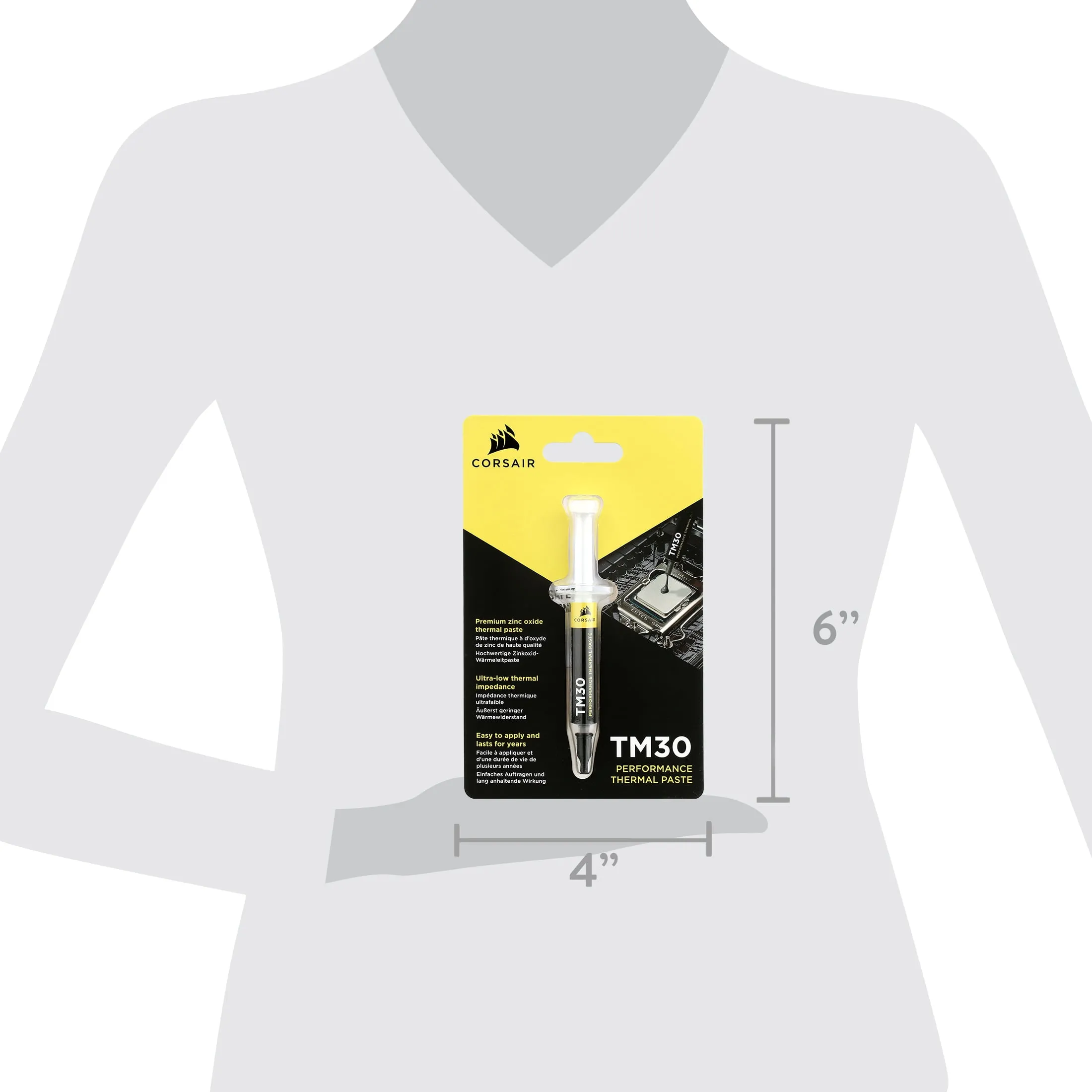 Corsair CT-9010001-WW — CORSAIR TM30 PERFORMANCE THERMAL PASTE, 3 GRAMS