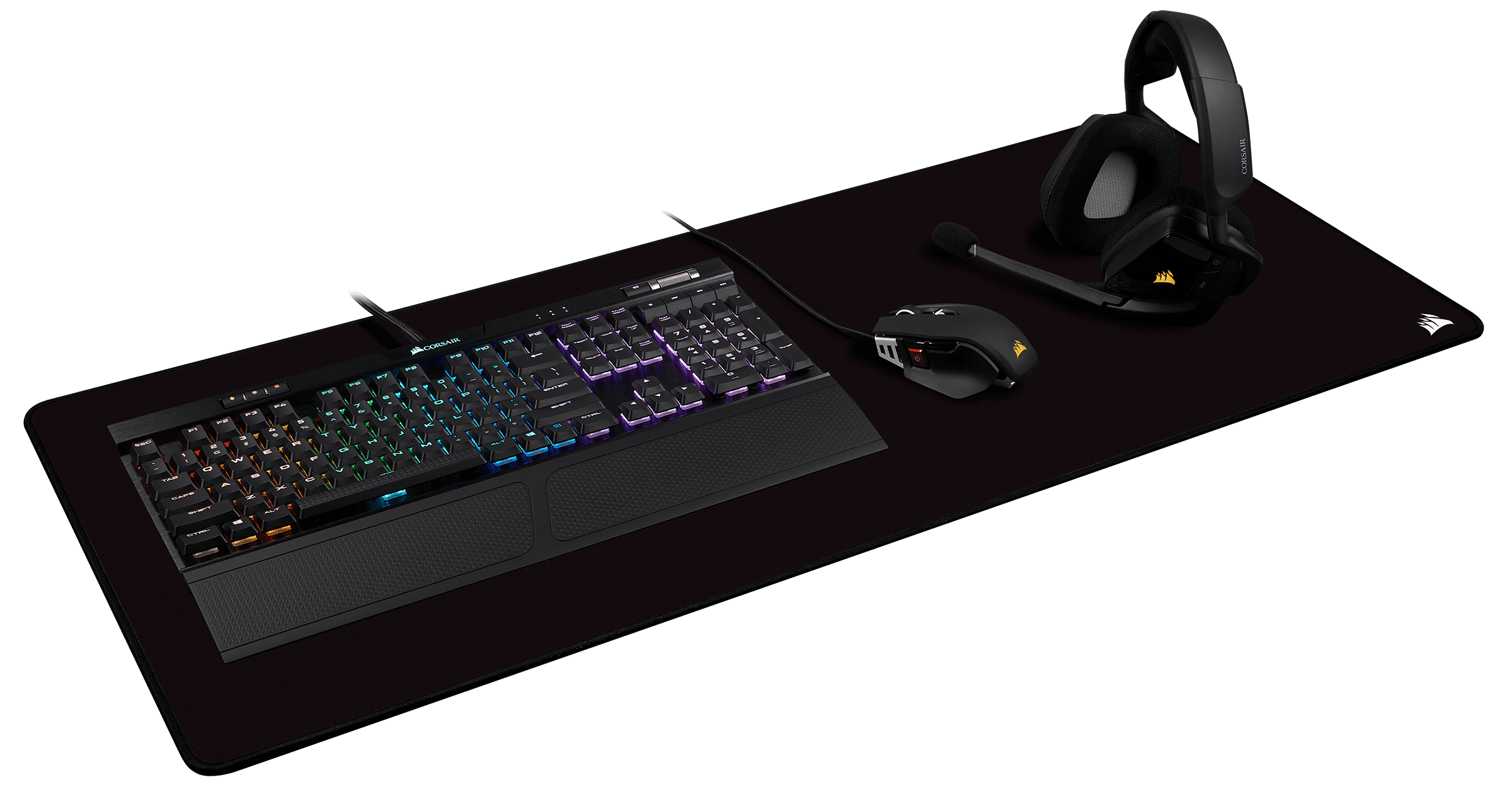 Corsair CH-9413770-WW — CORSAIR MM350 PRO PREMIUM SPILL-PROOF CLOTH GAMING MOUSE PAD, BLACK - EXTENDED-X