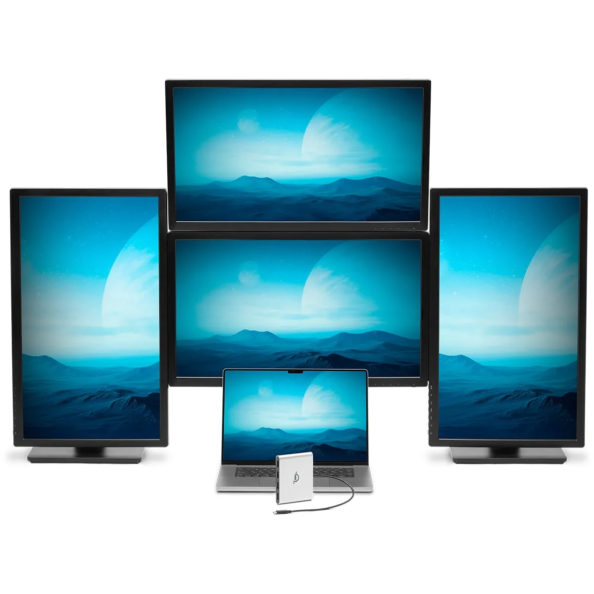 OWC OWCCADPDL4HDMI — OWC USB-C QUAD HDMI 4K DISPLAY ADAPTER WITH DISPLAYLINK - PORTABLE DISPLAYLINK P