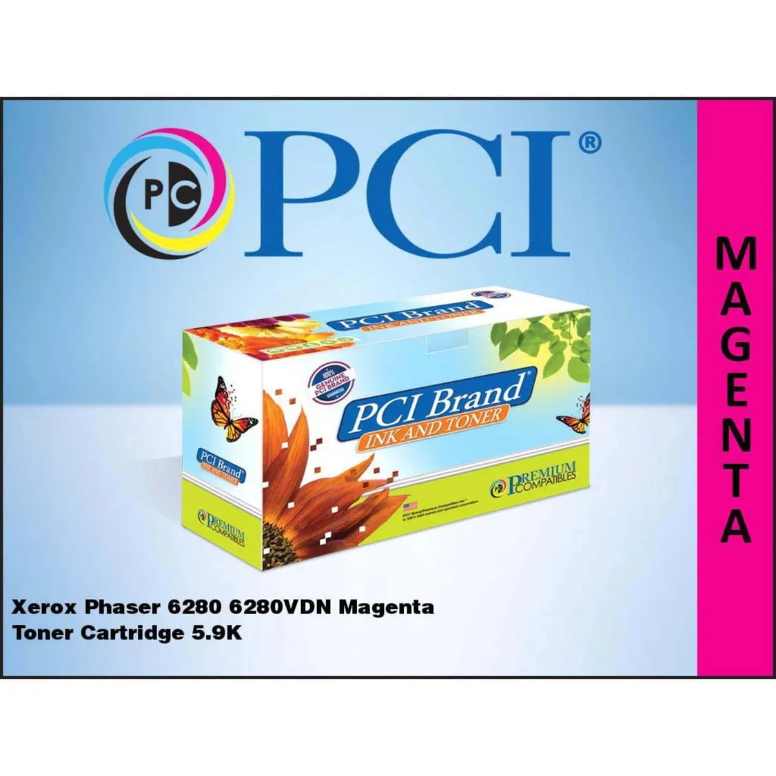 PCI 106R01393-PCI — PCI BRAND ECO-FRIENDLY REMAN XEROX 106R01389 106R01393 XL MAGENTA TONER CARTRIDG