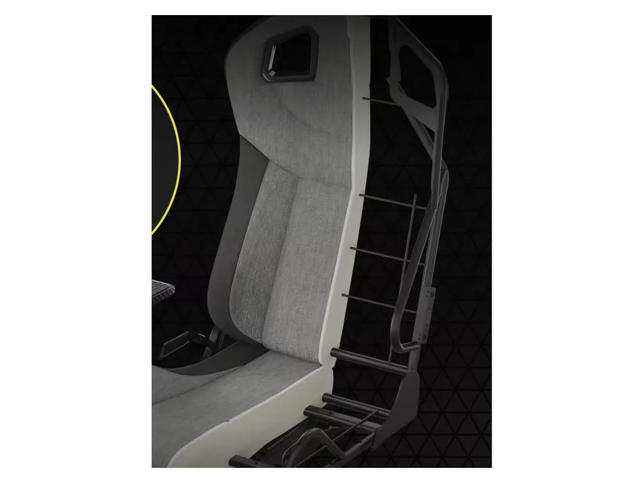 Corsair CF-9010056-WW — CORSAIR T3 RUSH (2023), FABRIC GAMING CHAIR, GRAY/CHARCOAL