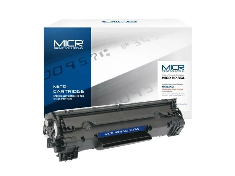 PRINT LOGIC MCR83AM — MICR PRINT SOLUTIONS NEW REPLACEMENT MICR TONER CARTRIDGE FOR HP CF283A