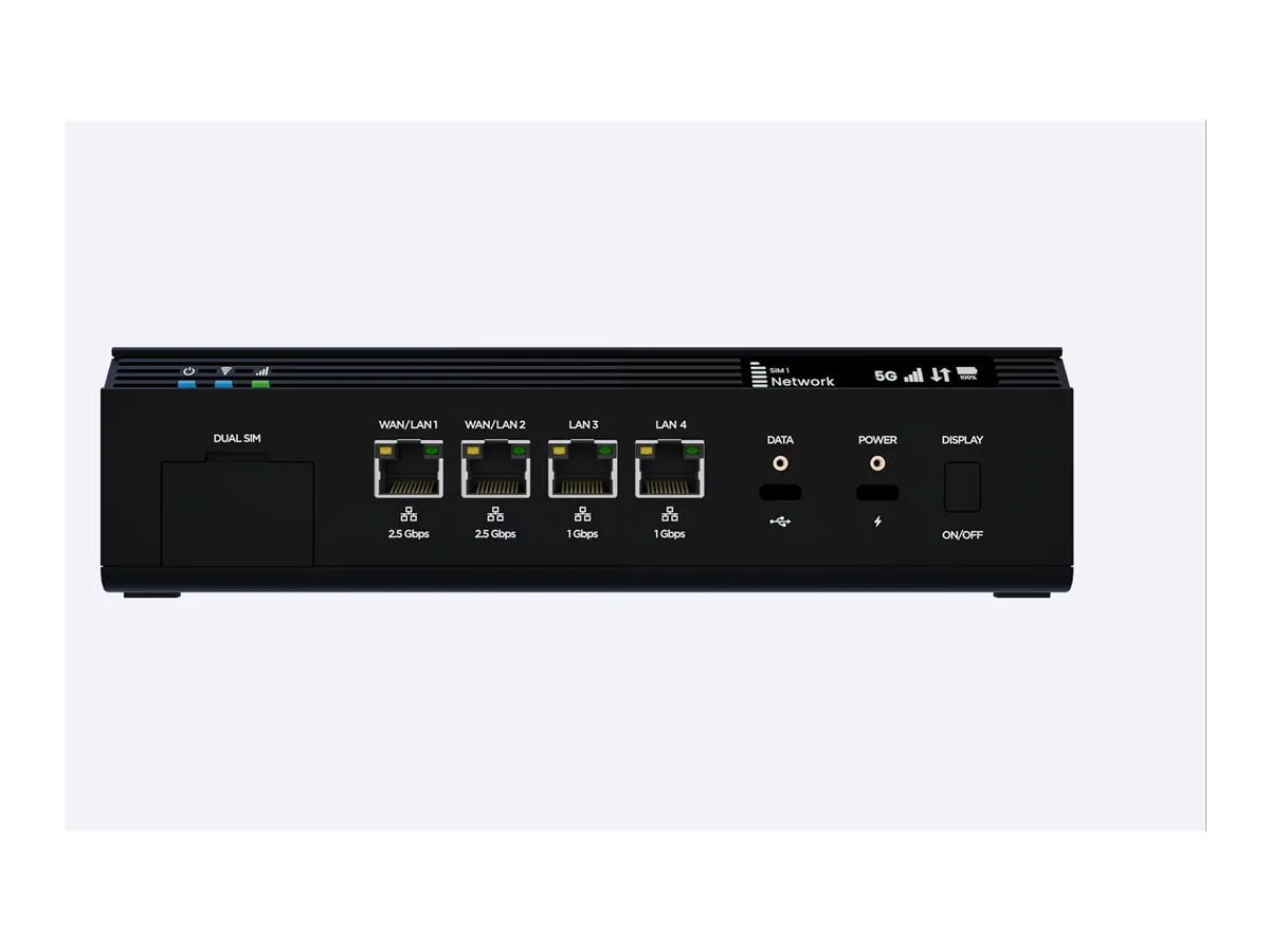 INSEEGO 649496 02754 4 — FX4200, 5G WI-FI7 CELLULAR INDOOR ROUTER, DUAL SIM, 5G FR1 SUB-6, NSA AND SA, LT