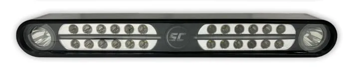 Shadow Caster SCM-EAGLE RAY-BK — Shadow Caster Eagle Ray Light Bar Dual Optics Black Housing 12/24v