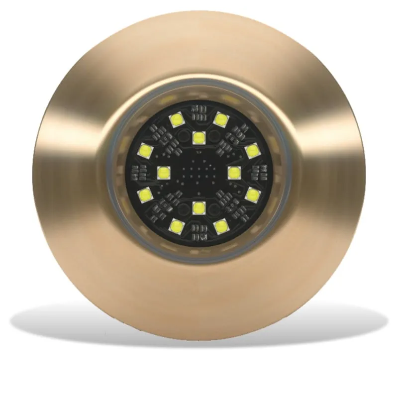 Lumishore 010-04467-00 — Lumishore ORA TIX404 Thru-Hull Mount Underwater White LED Bronze Housing 12/24vDC