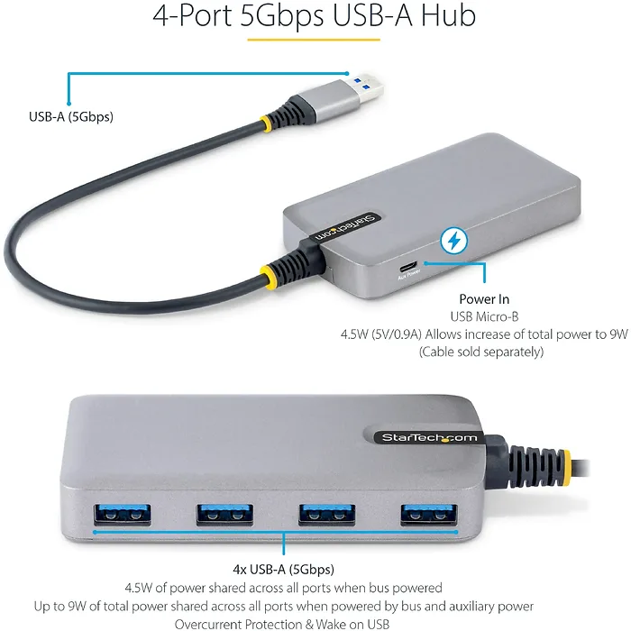 STARTECH-5G4AB-USB-A-HUB