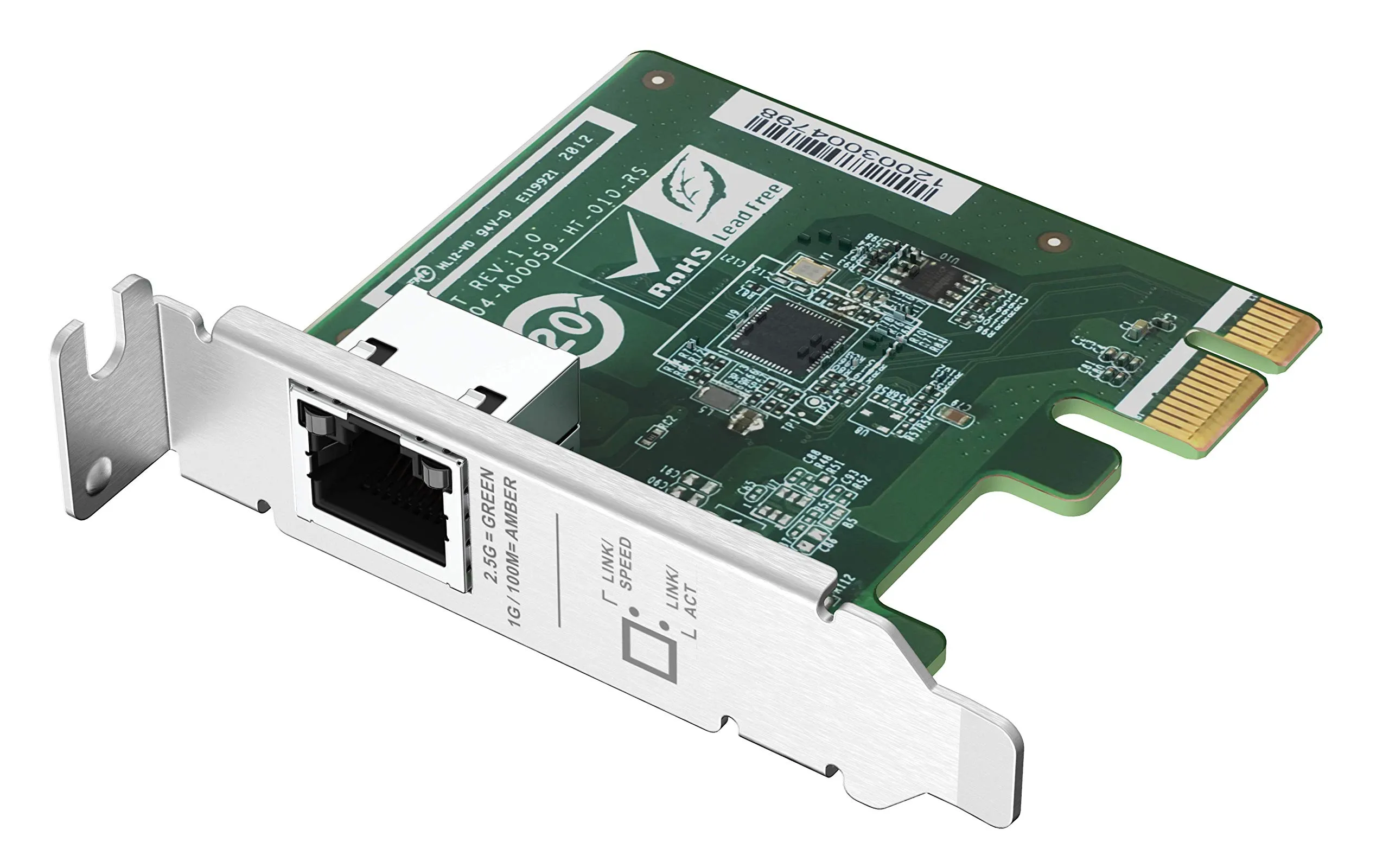 QNAP QXG-2G1T-I225 — SINGLE PORT 2.5GBE 4-SPEED NETWORK CARD