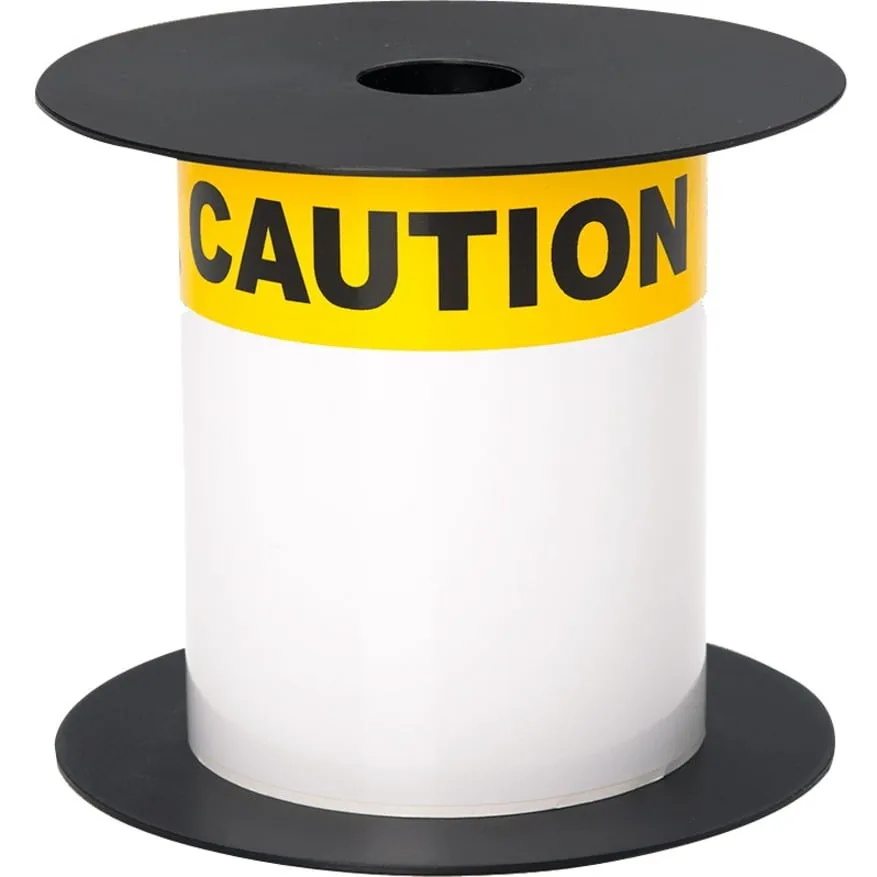 Brother BMSLT46CAUT — 4INX6IN TT ANSI/OSHA CAUTION 1-1/8IN YEL HEADER WHITE VINYL LABEL (USE BMSLPR03X