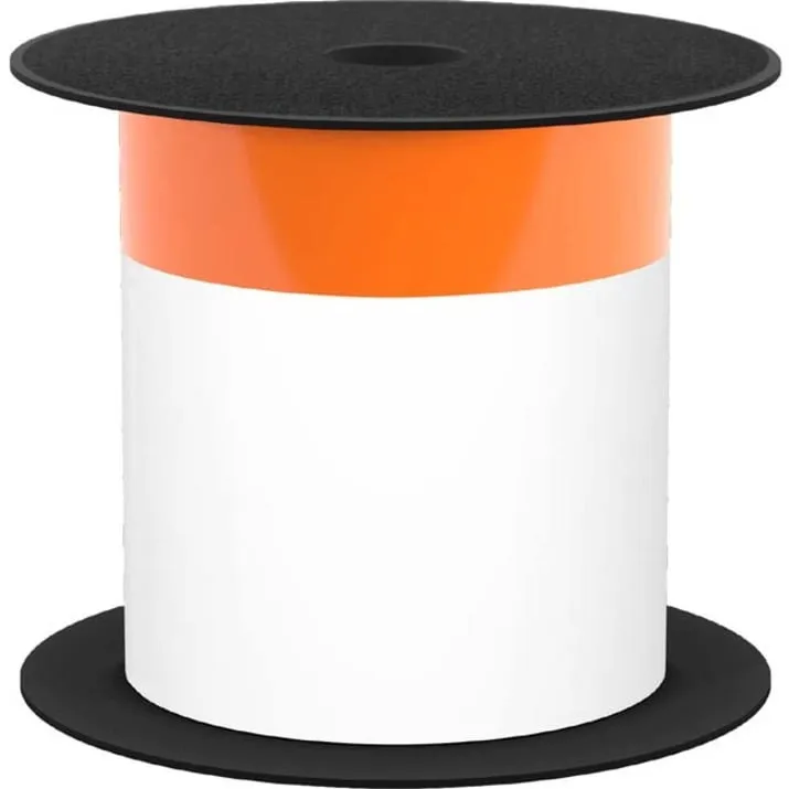 Brother BMSLT406CNT — 4IN WIDE TT CONTINUOUS 1/2IN ORANGE HEADER WHITE LABEL (USE BMSLPR03XX RIBBONS),
