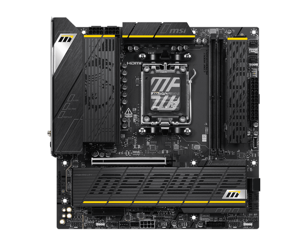 MSI B850MPOWER — B850MPOWER ,B850,AM5,2DDR5,1PCI-EX16,1PCI-EX4,4M.2,2SATA3,1USB 3.2 GEN2X2,6USB3.