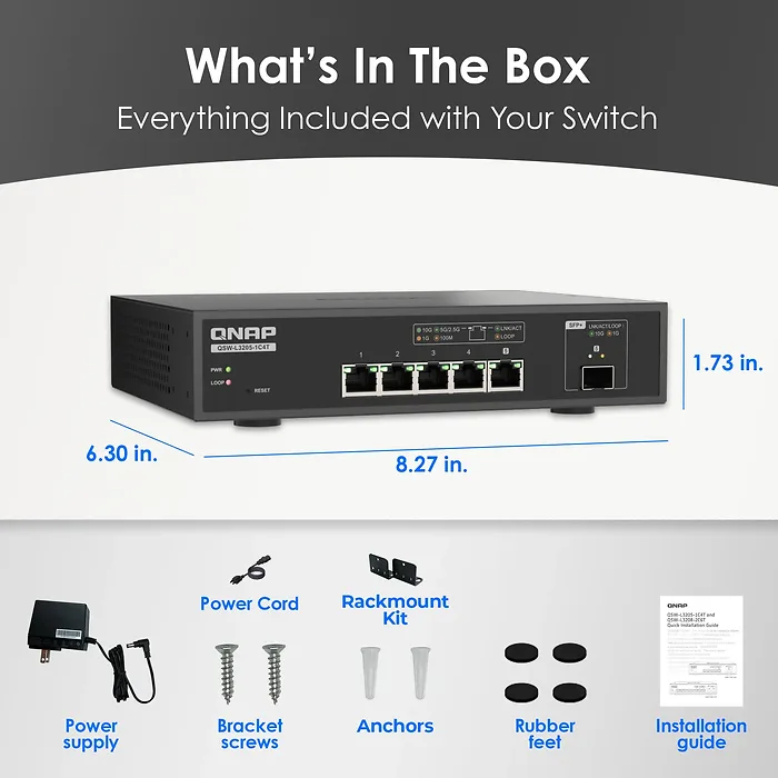 QNAP-QSW-L3205-1C4T-US