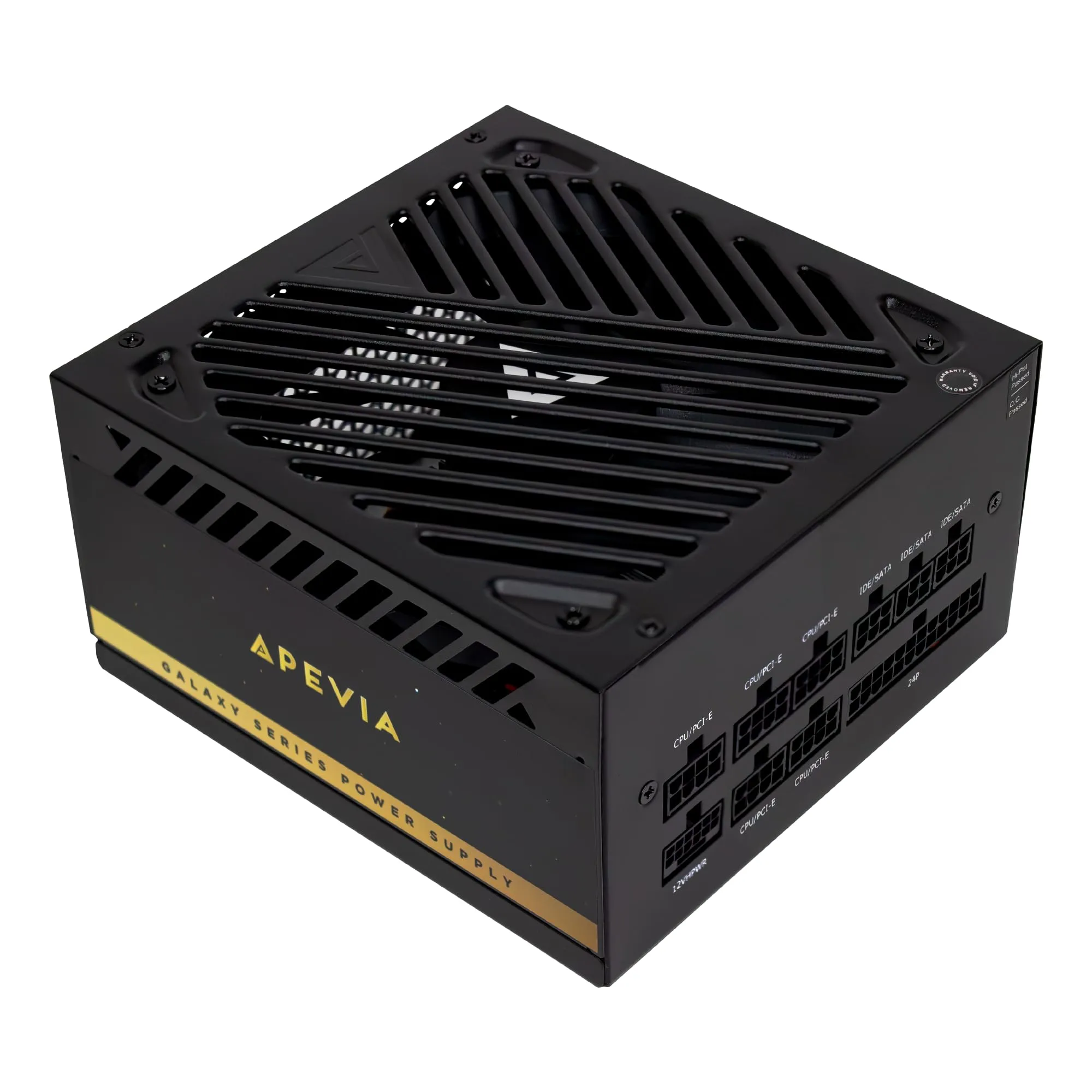 Apevia GALAXY850W — Apevia Galaxy 850W 80+ Gold ATX 3.1 Fully Modular Gaming PSU, PCIe 5.1 600W 12VHPWR, Japanese Caps, Silent 135mm FDB Fan, Stable +12V Rail, PSU for the latest NVIDIA Graphics Cards, GALAXY850W
