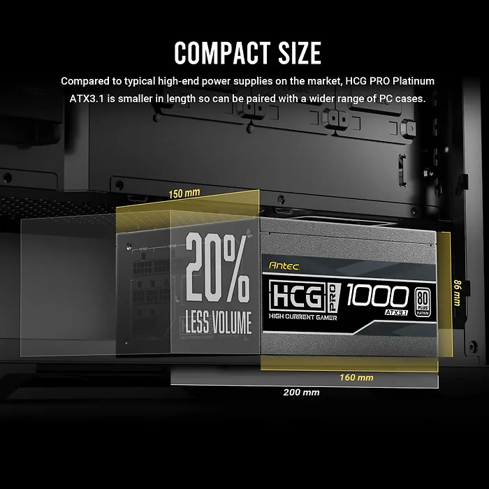 ANTEC-HCG1000 PRO PLATINUM ATX3.1