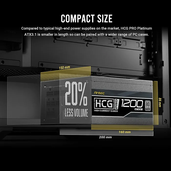 ANTEC-HCG1200 PRO PLATINUM ATX3.1