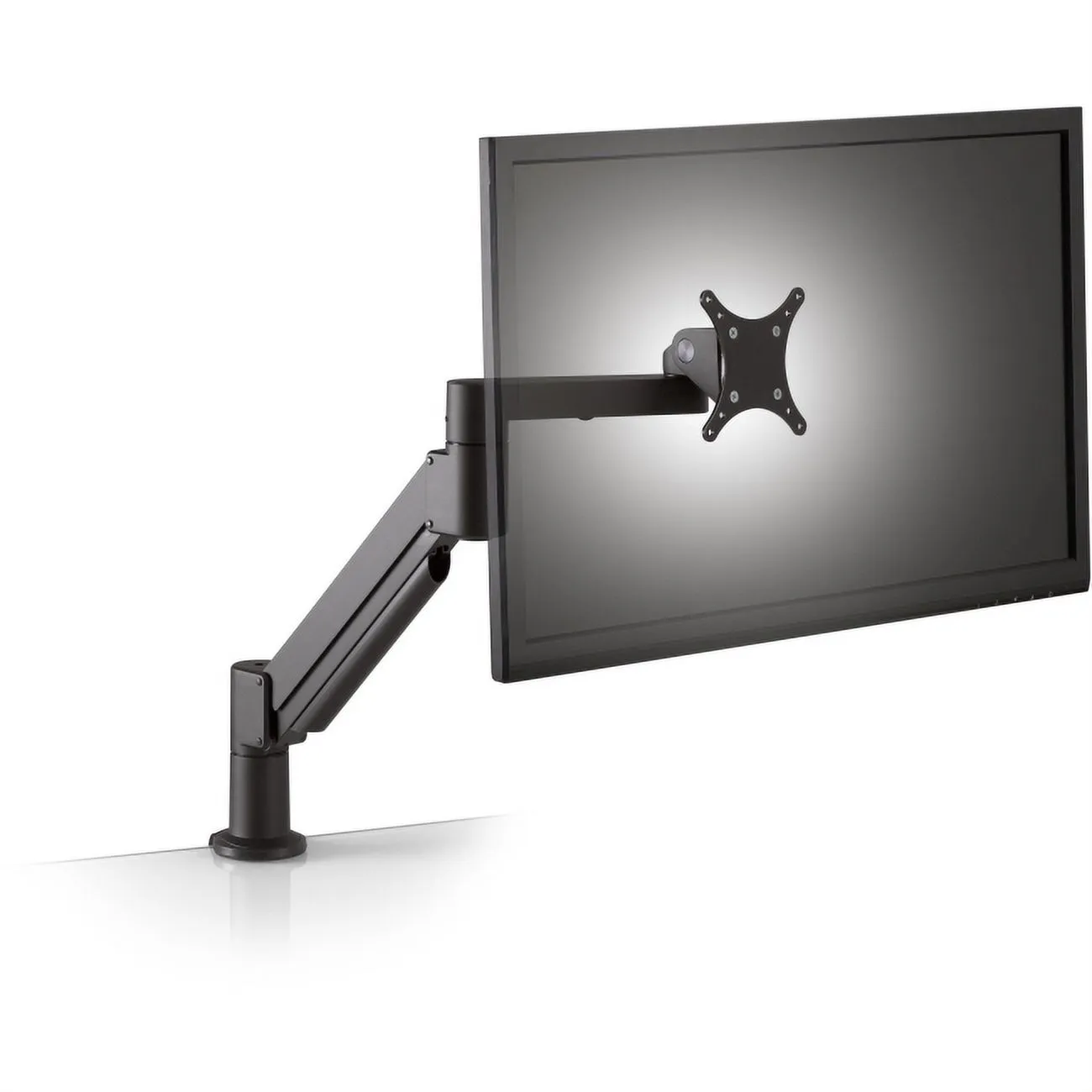 HAT DESIGN WORKS 7FLEX-ETUS-104 — HAT DESIGN WORKS, 7FLEX ARTICULATING MONITOR ARM. RESPONSIVE ADJUSTMENTS AND SLIM PROFILE FOLDS TO OCCUPY JUST 3'' OF SPACE. INCLUDES FLEXMOUNT W/6 MOUNT OPTIONS. QUICK RELEASE VESA 75/100. UP TO 32''