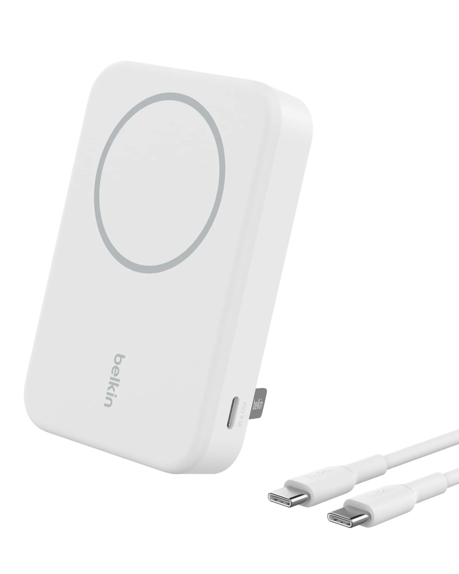 Belkin BPD008BTWH — QI2 WIRELESS POWER BANK, 10K, WHITE