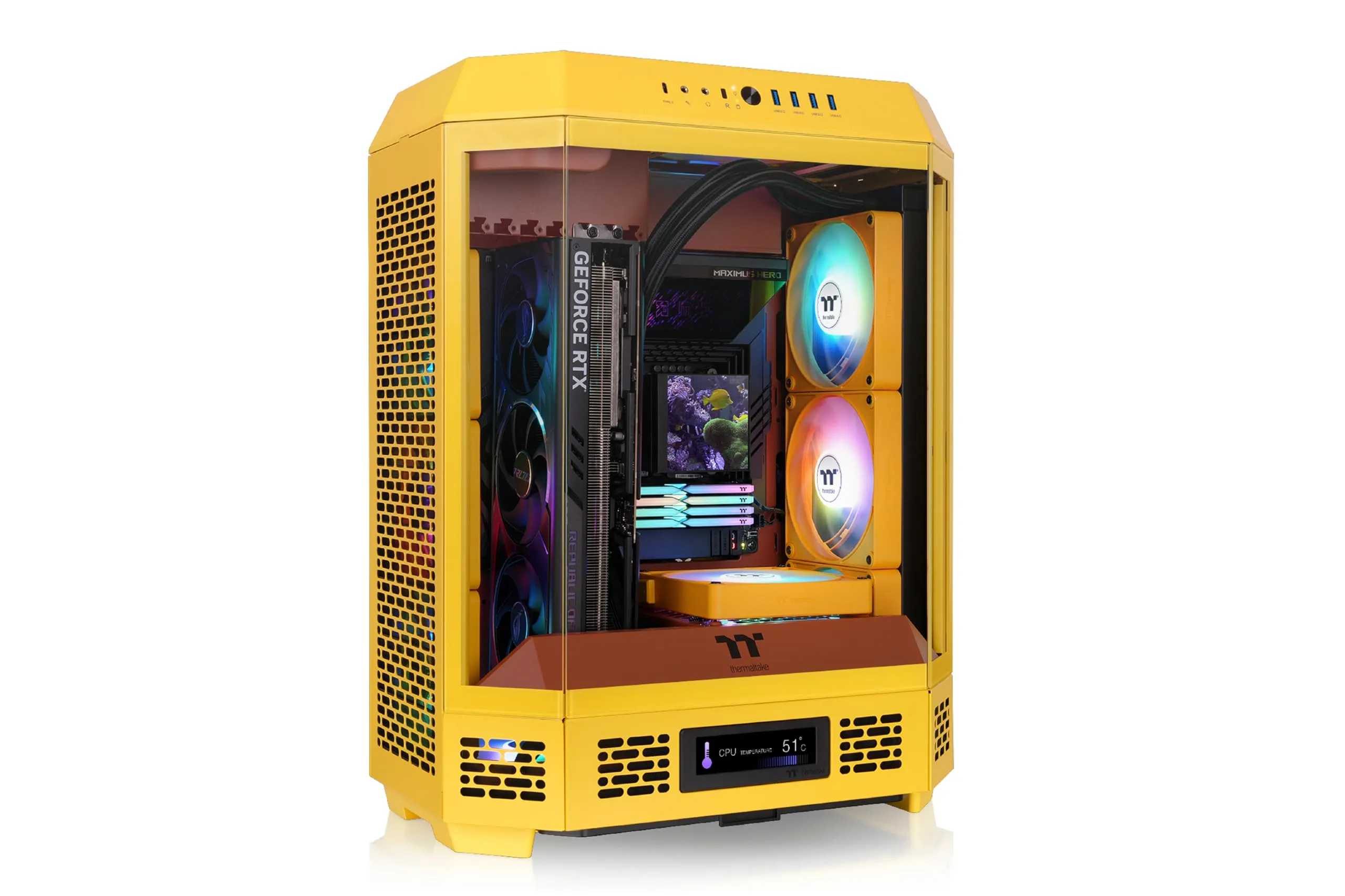 Thermaltake CA-1Z1-00MMWN-00 — THERMALTAKE THE TOWER 600 MID TOWER CHASSIS - BUTTER CARAMEL