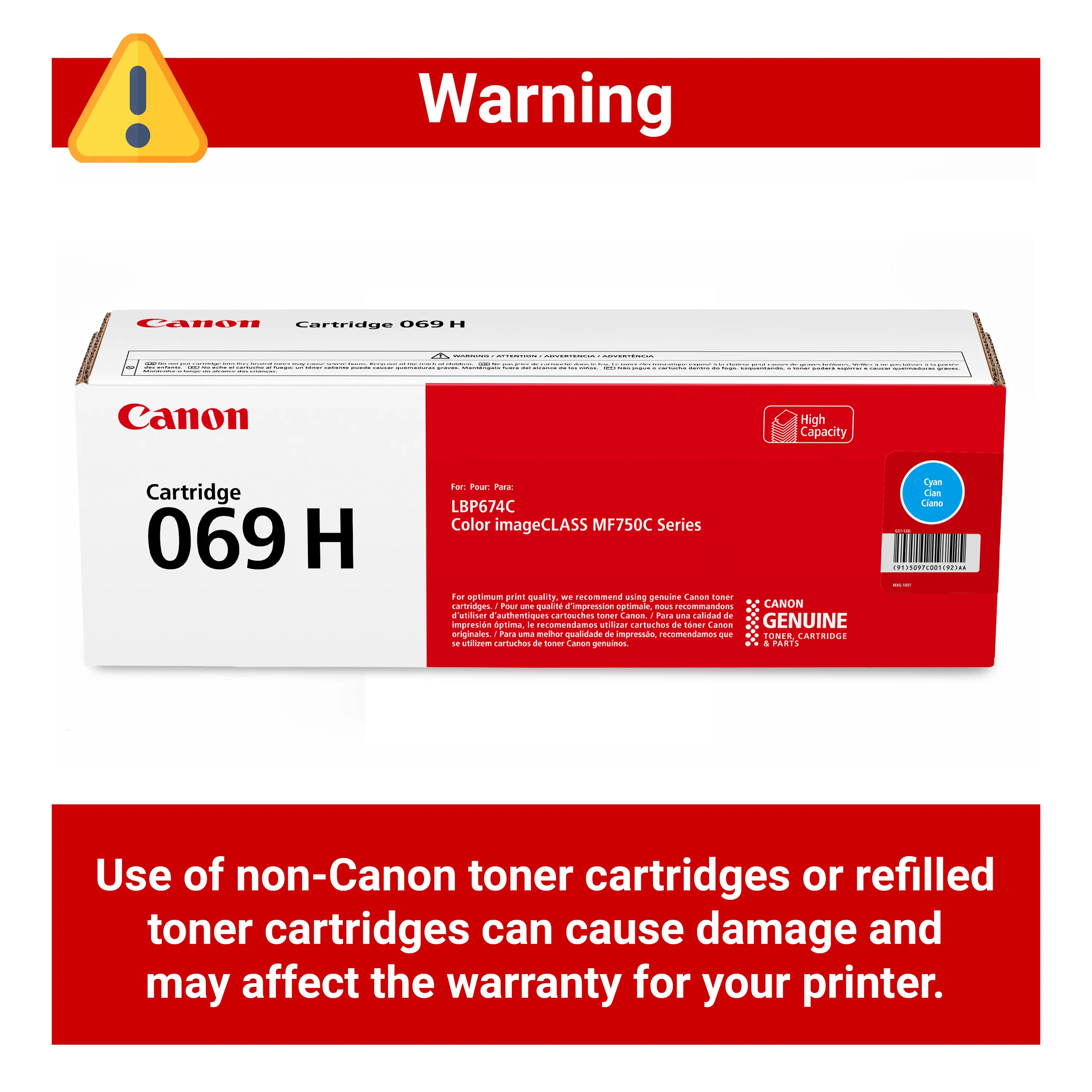 CANON 5097C001 — Canon 069H Cyan High Yield Toner Cartridge