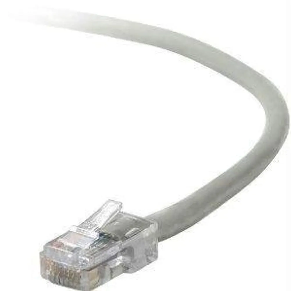 Belkin A3L791-03 — 3FT CAT5E PATCH CABLE, UTP, GRAY PVC JACKET, 24AWG, T568B, 50 MICRON, GOLD PLATE