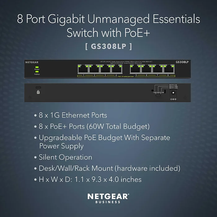 NETGEAR-GS308LP-100NAS