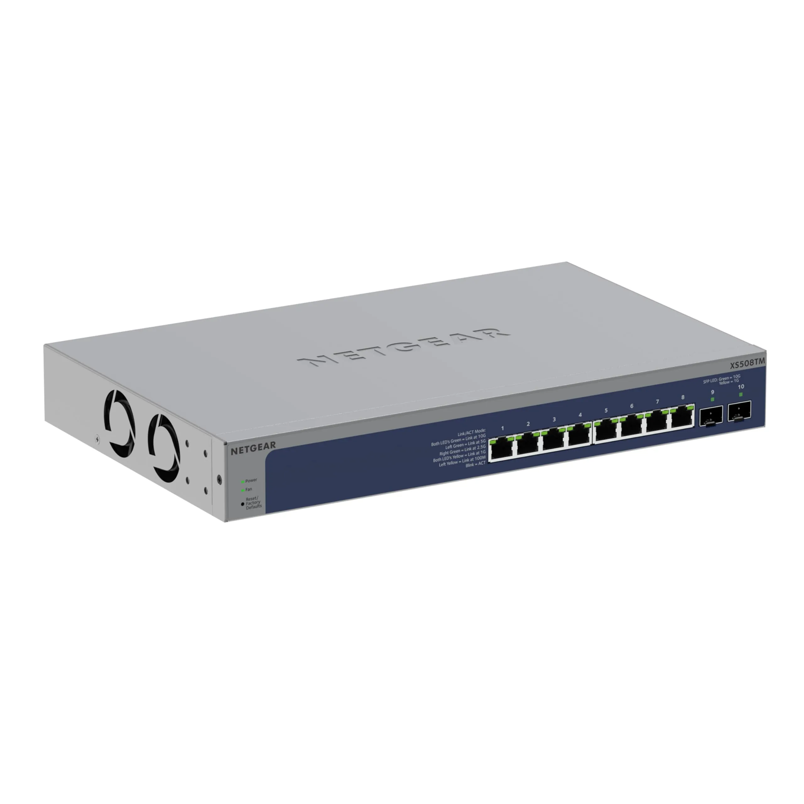 NETGEAR XS508TM-100NAS — 8P 10G/MG SMART SWITCH