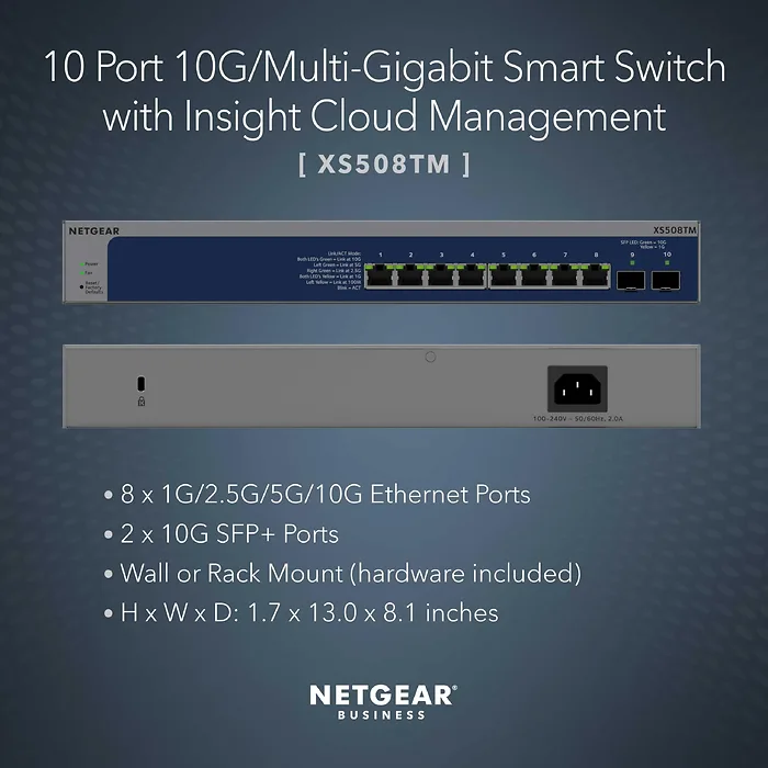 NETGEAR-XS508TM-100NAS