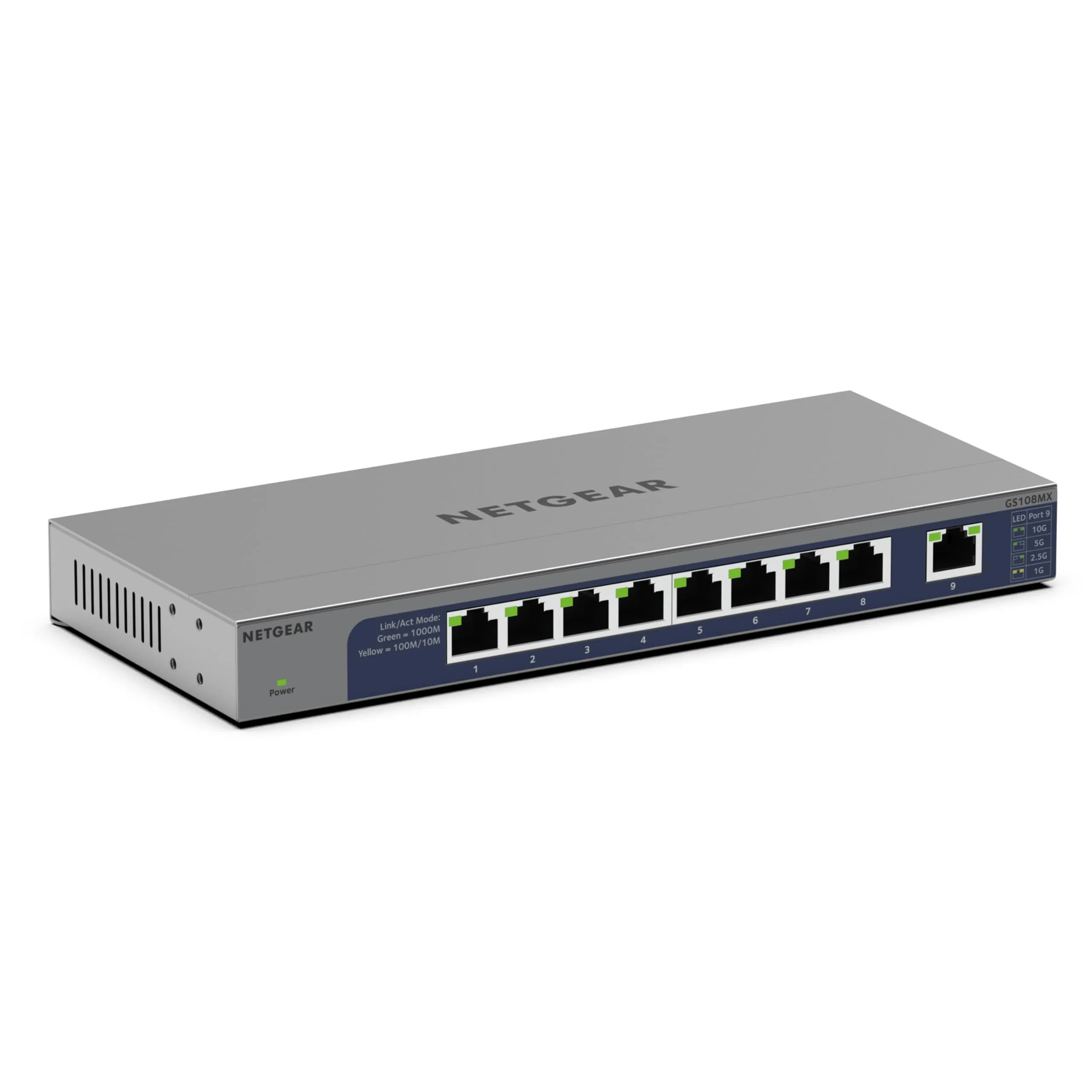 NETGEAR GS108MX-100NAS — 8PT GIG UM +1P 10G/MULTI-GIG UPLINK